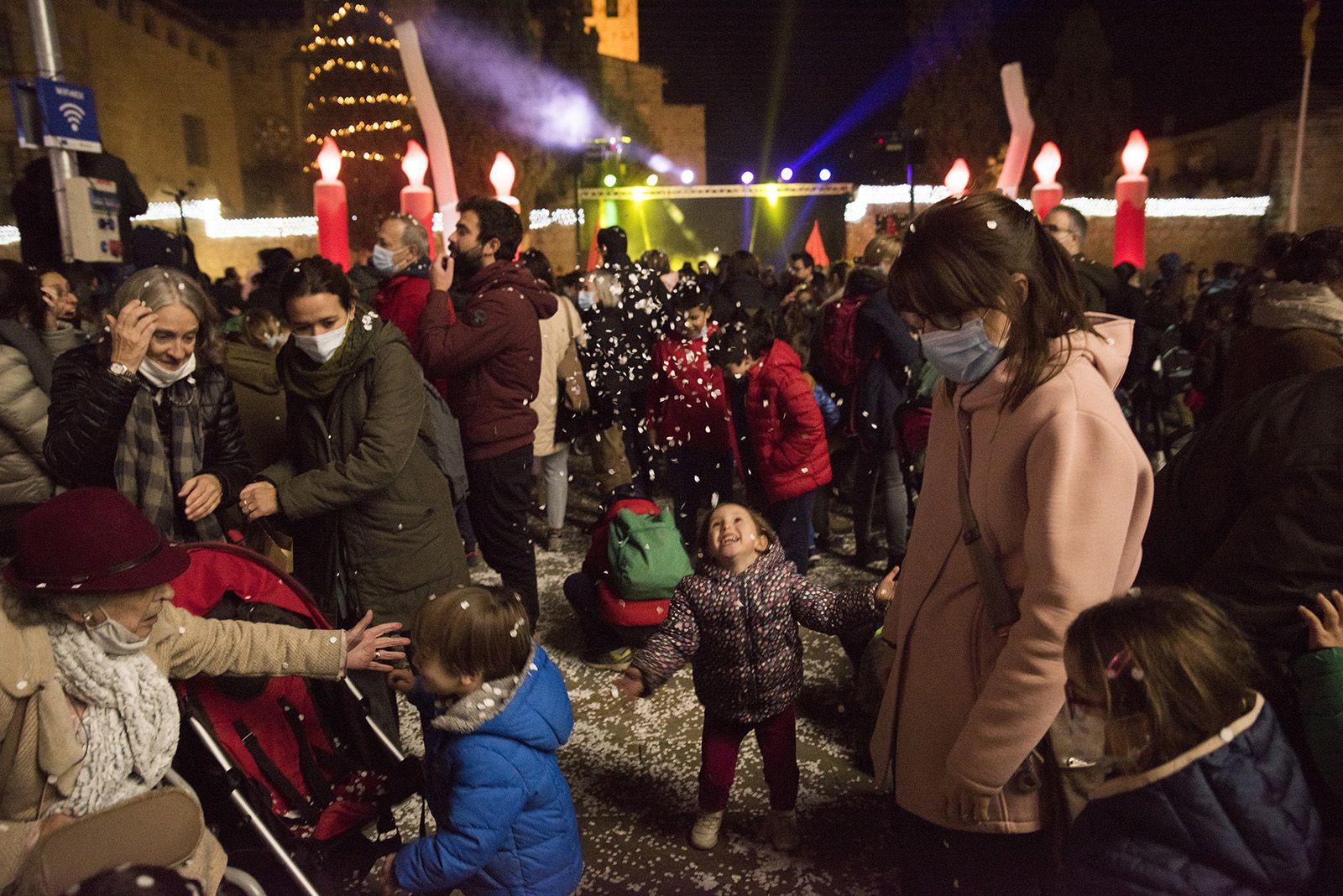Festa d’encesa de les llums de Nadal de Sant Cugat. Foto: Bernat Millet.