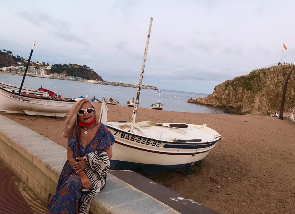 Atardecer en la Playa de Blanes - Francisca Mellado
