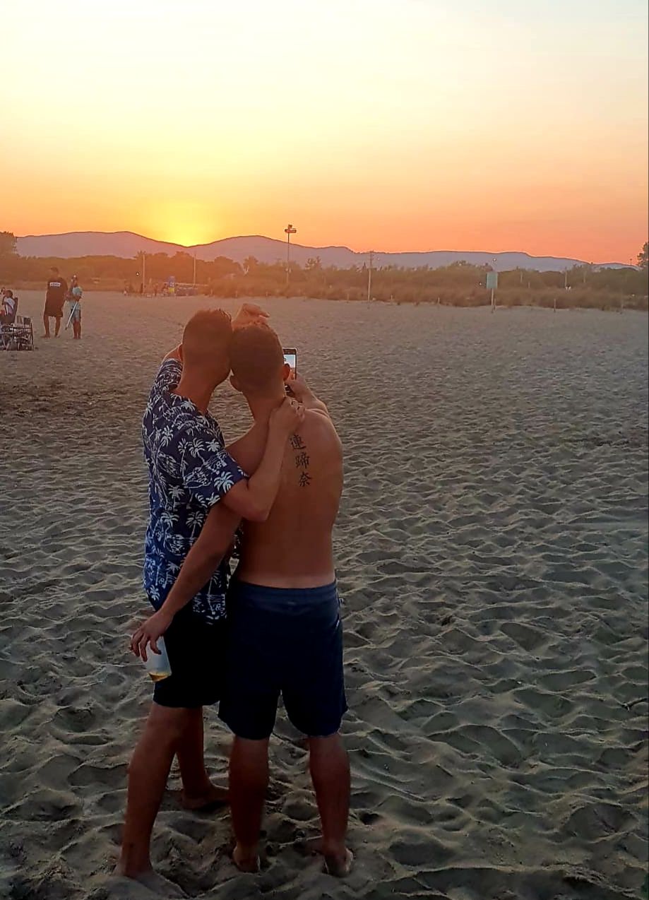 Cel rogent. Platja de Viladecans - Josep Clemente Tomas