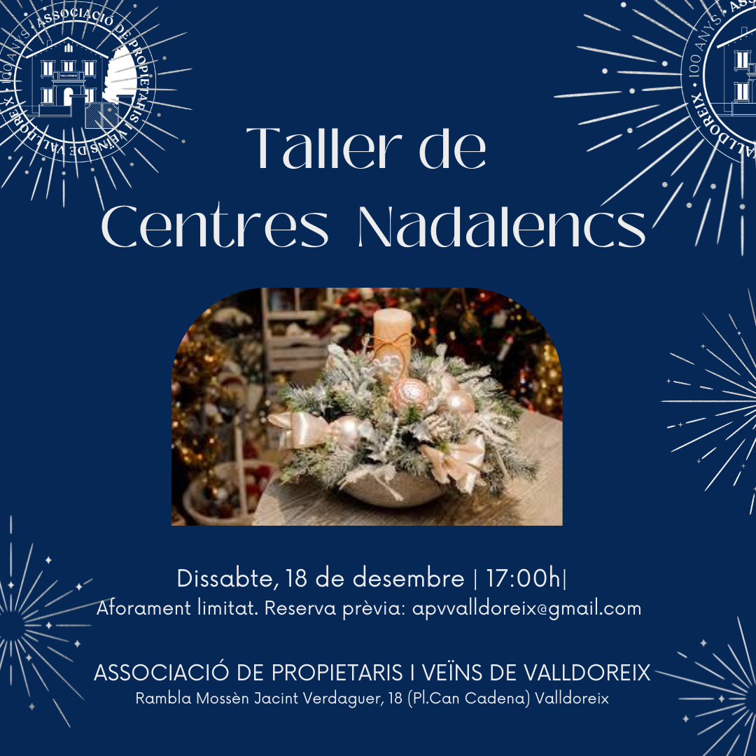 Taller de Centres de Taula de Nadal