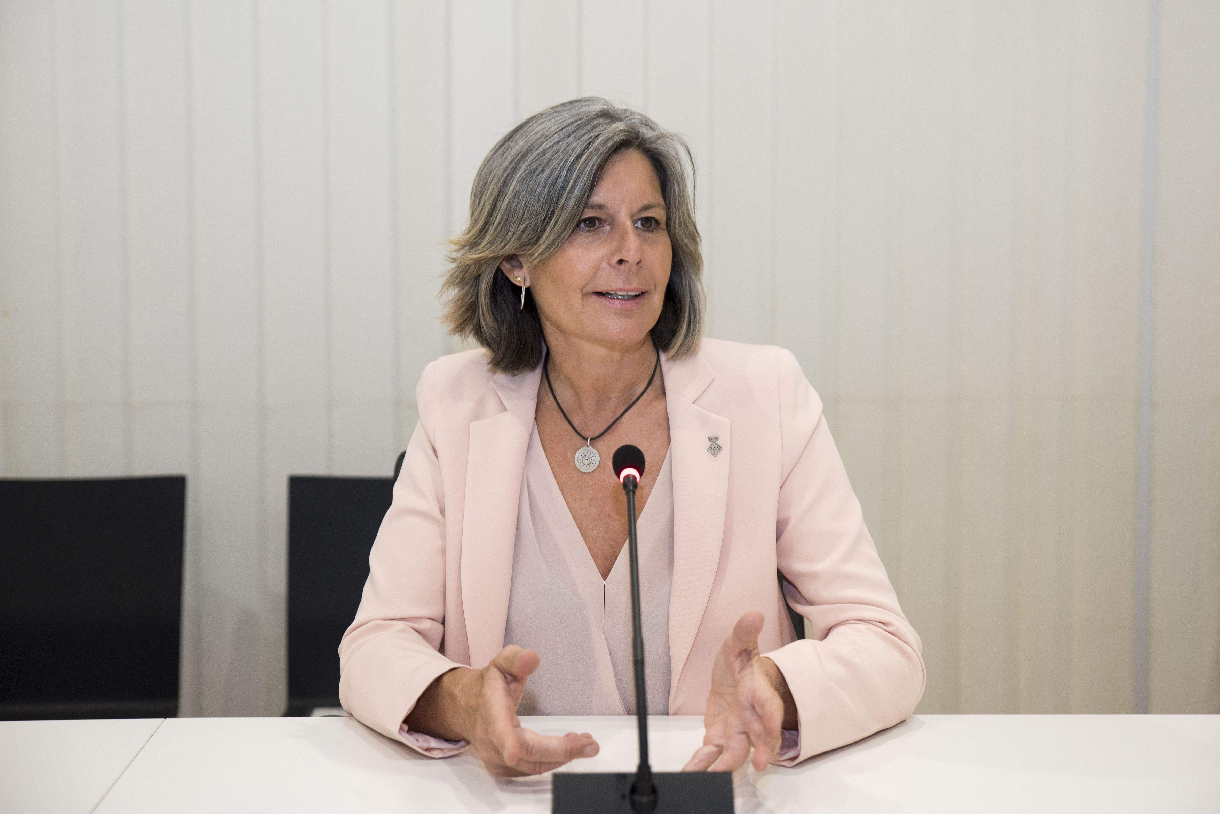 Carmela Fortuny a la sala de plens FOTO: Cedida