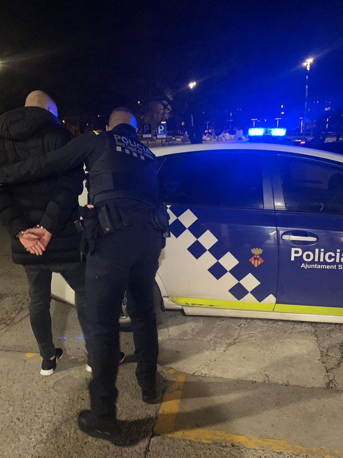 Moment de la detenció FOTO: @SfpSCV