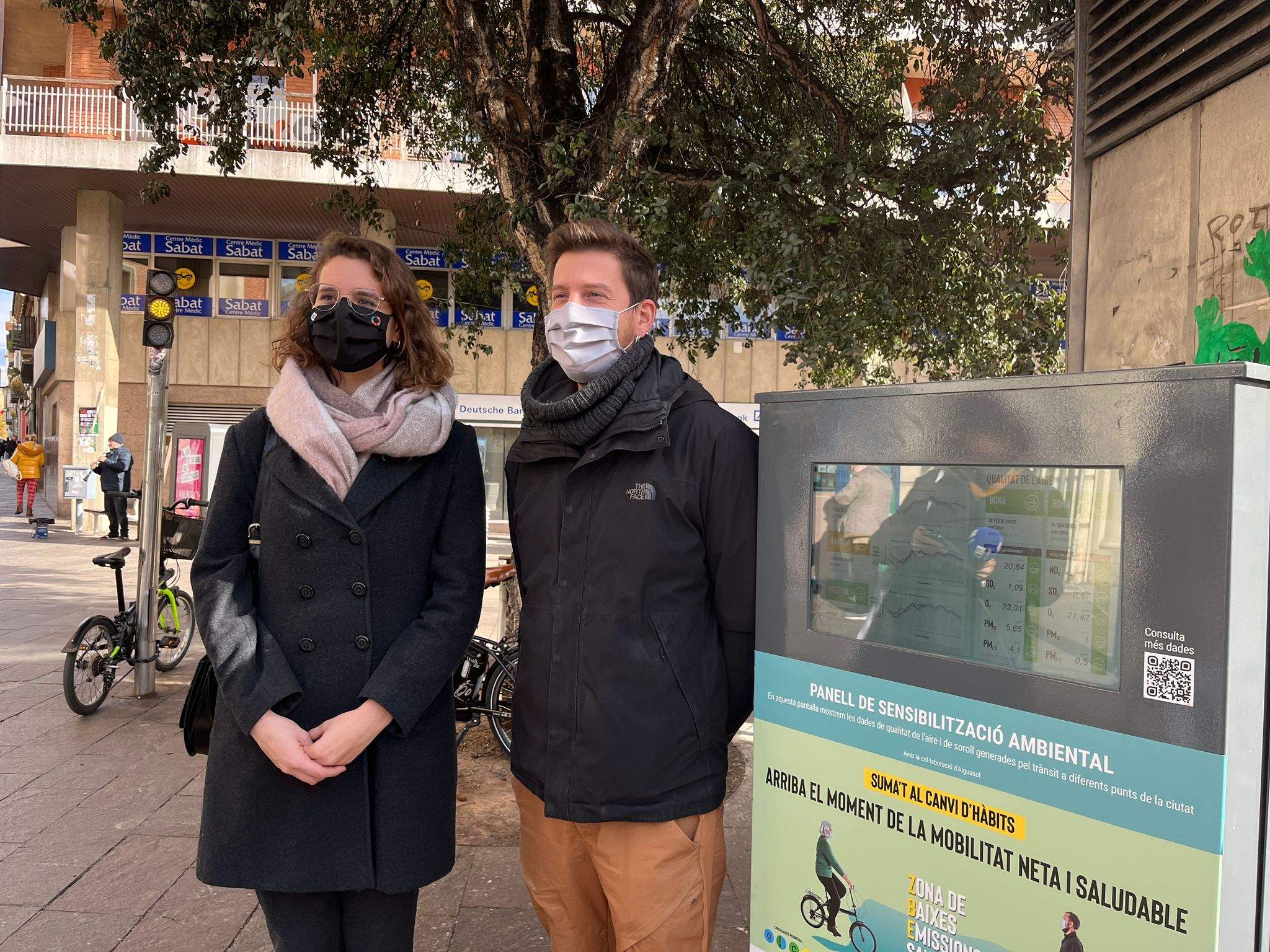 Un panell permetrà veure la contaminació atmosfèrica i acústica de Sant Cugat. FOTO: Ajuntament de Sant Cugat