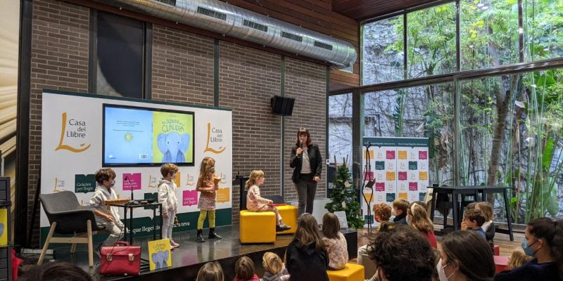 Marta Morros a la presentació de La Casa del Llibre, Barcelona. FOTO: Cedida per Marta Morros.