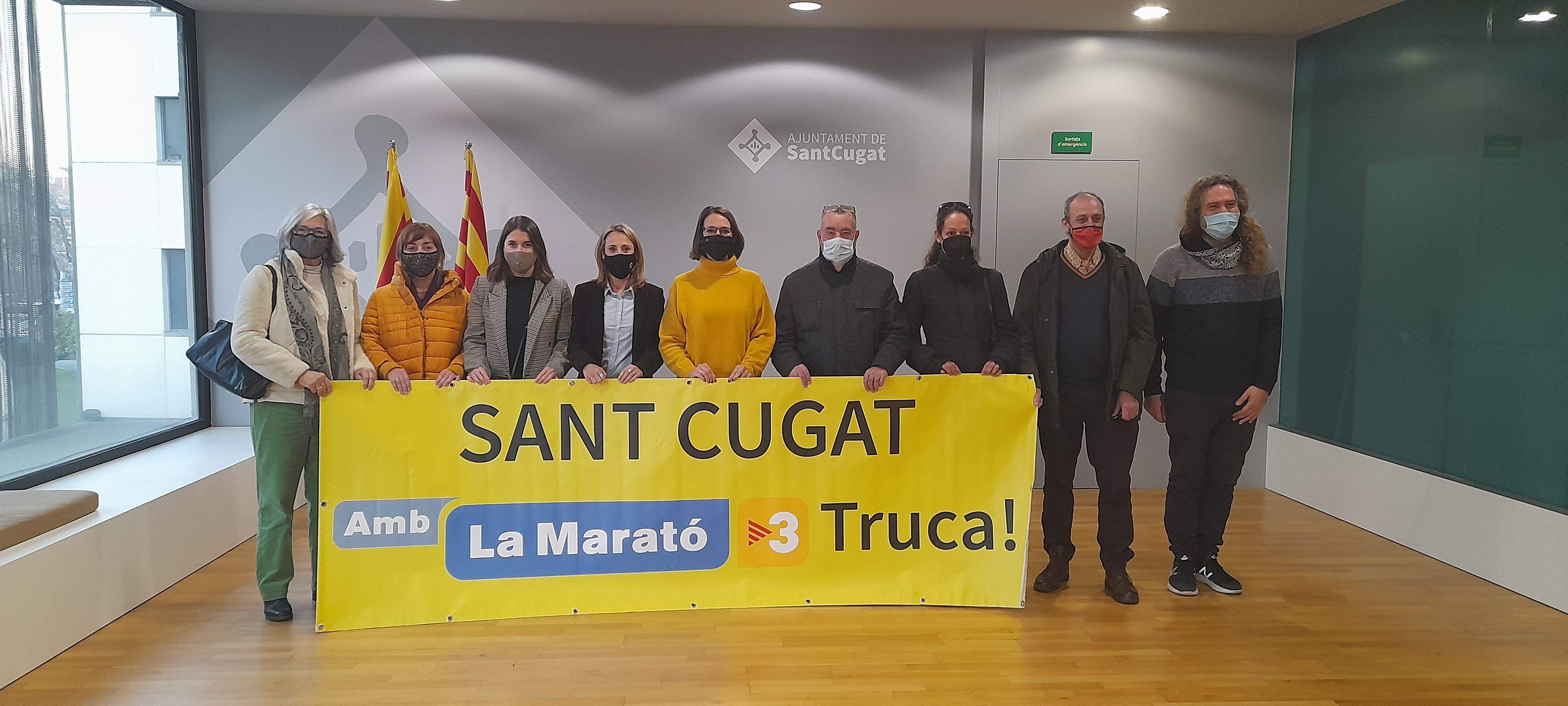 L'Ajuntament ha presentat les activitats per La Marató 2021. FOTO: Cristina Cabasés