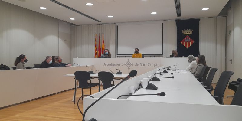 L'Ajuntament ha presentat les activitats per La Marató 2021. FOTO: Cristina Cabasés