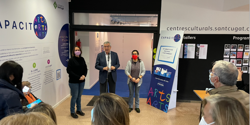 Inauguració de l'exposició CapacitArts. FOTO: TOT SANT CUGAT