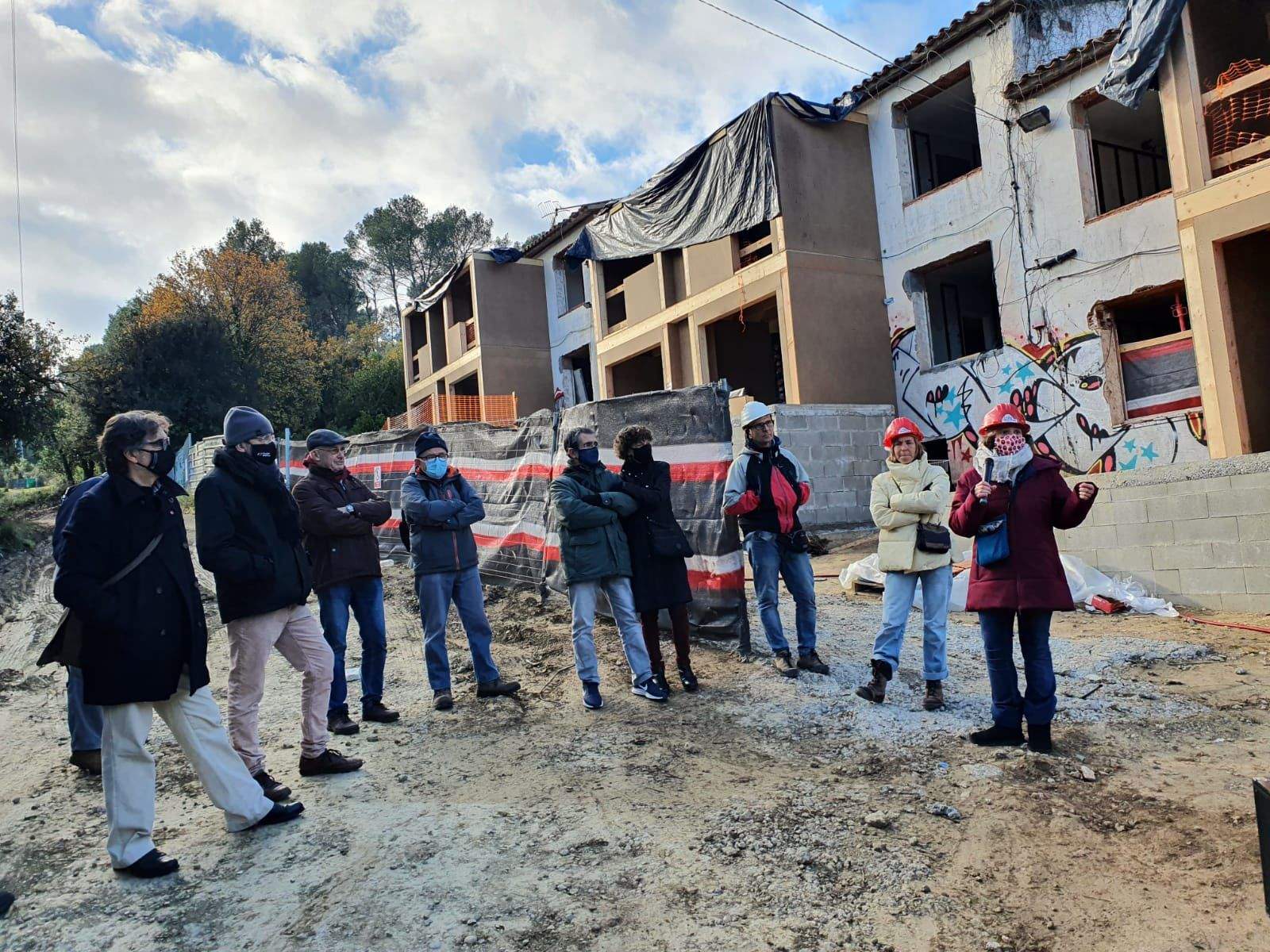 Visita a les Cases dels Mestres. FOTO: CUP