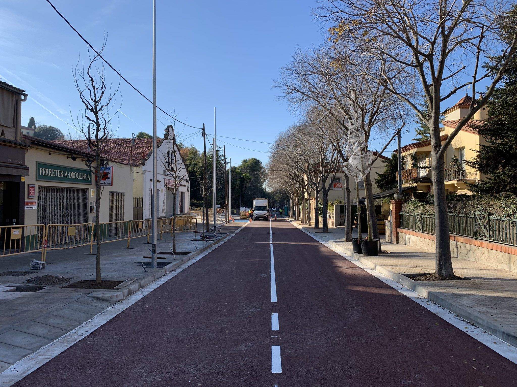 Resultat de la reurbanització a la rambla de Mossèn Jacint Verdaguer FOTO: EMD 