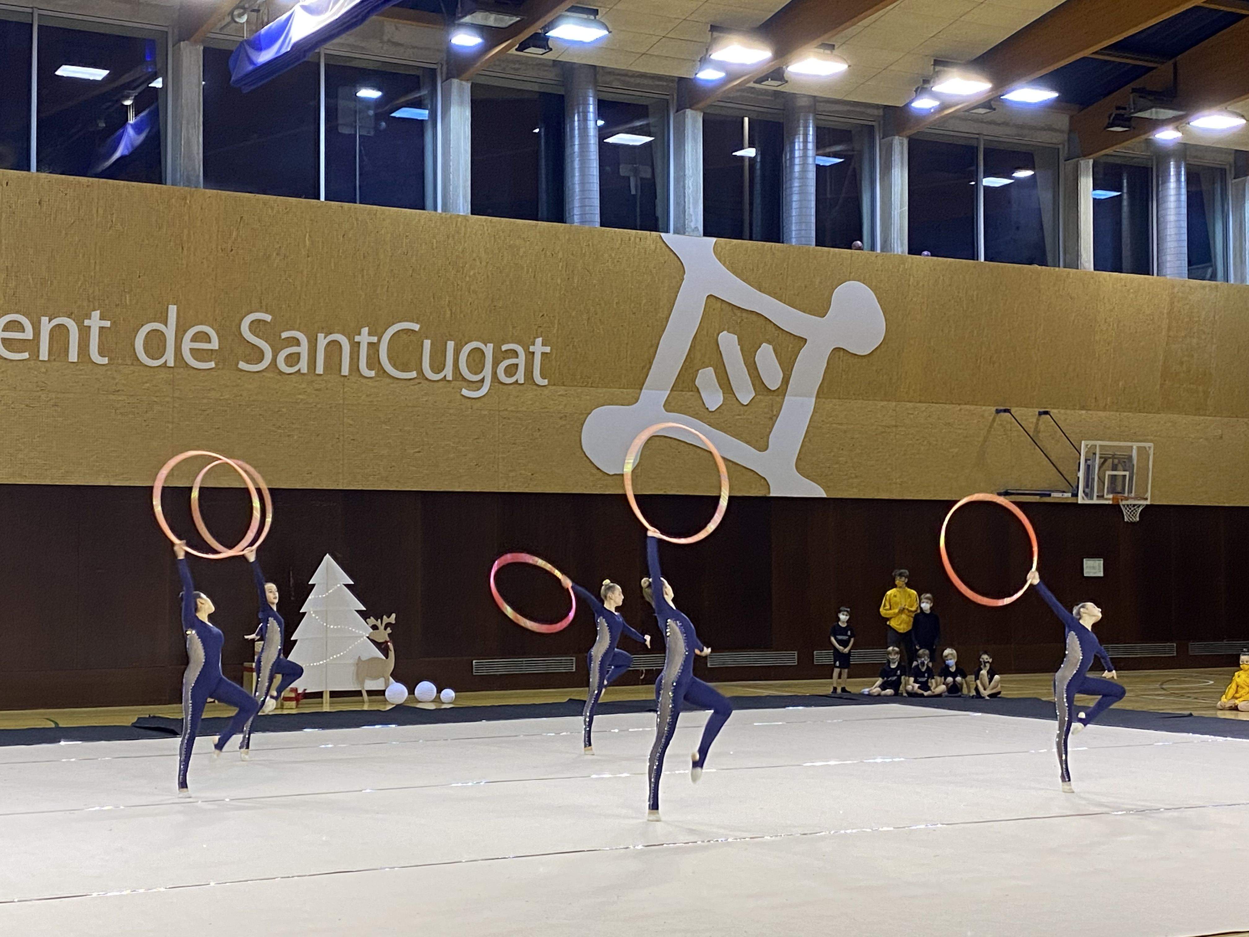 Festival de Nadal de gimnàstica rítmica del Club Muntanyenc. FOTO: Laia Pérez.