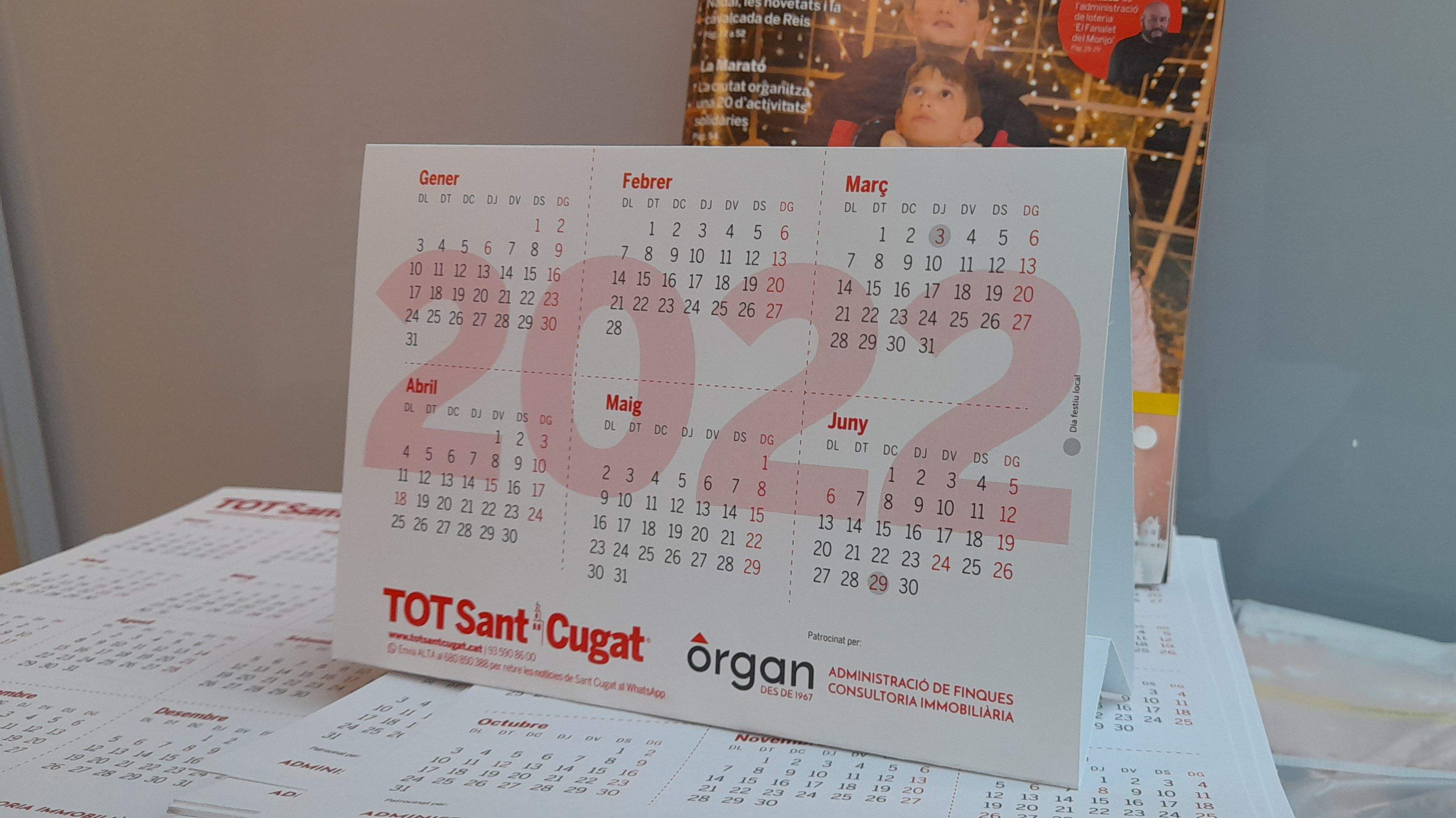 Ja disponible el calendari del TOT Sant Cugat pel 2022. FOTO: Cristina Cabasés