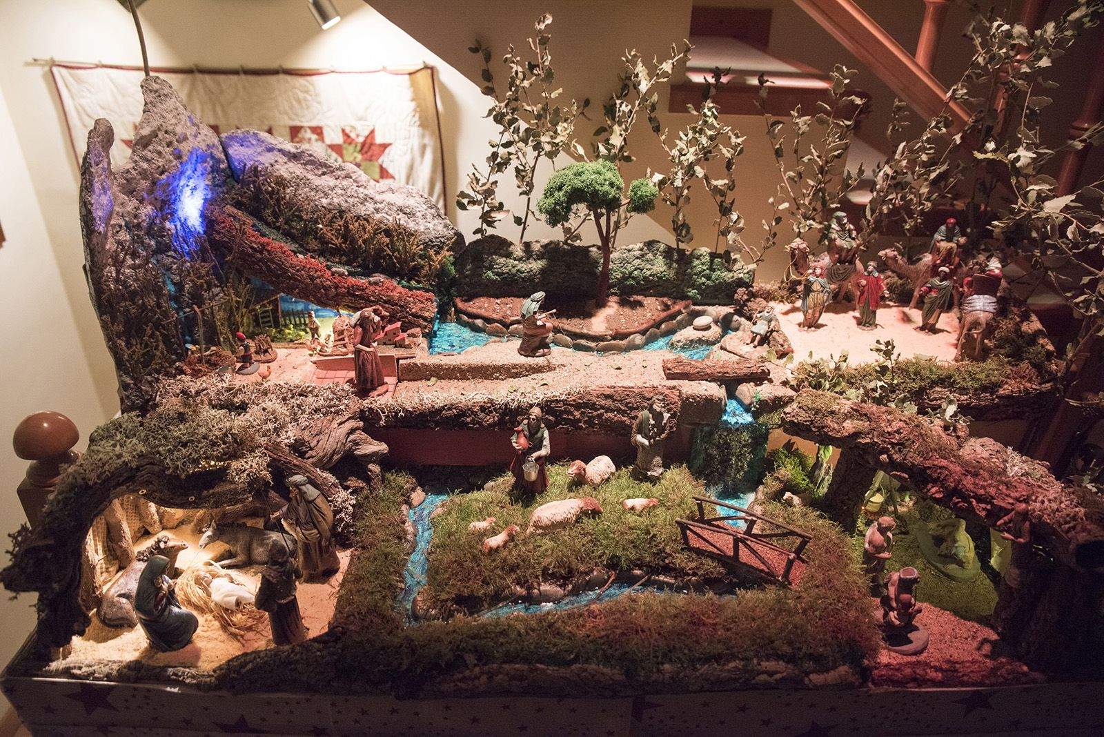 Pessebre al Psg. Xavier Azqueta 21 de Sant Cugat. FOTO: Bernat Millet.