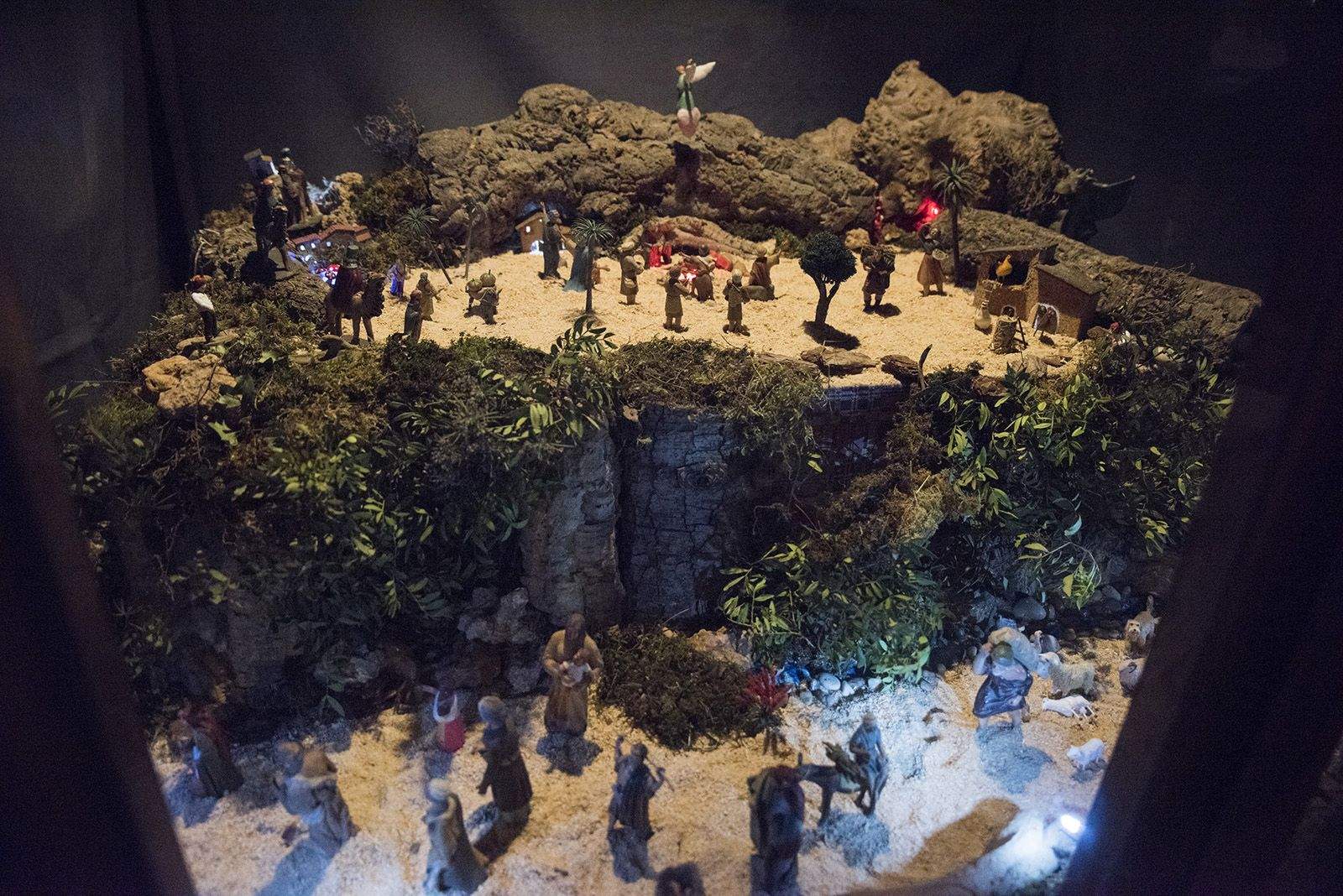 Pessebre a la Plaça Barcelona Sant Cugat. FOTO: Bernat Millet.