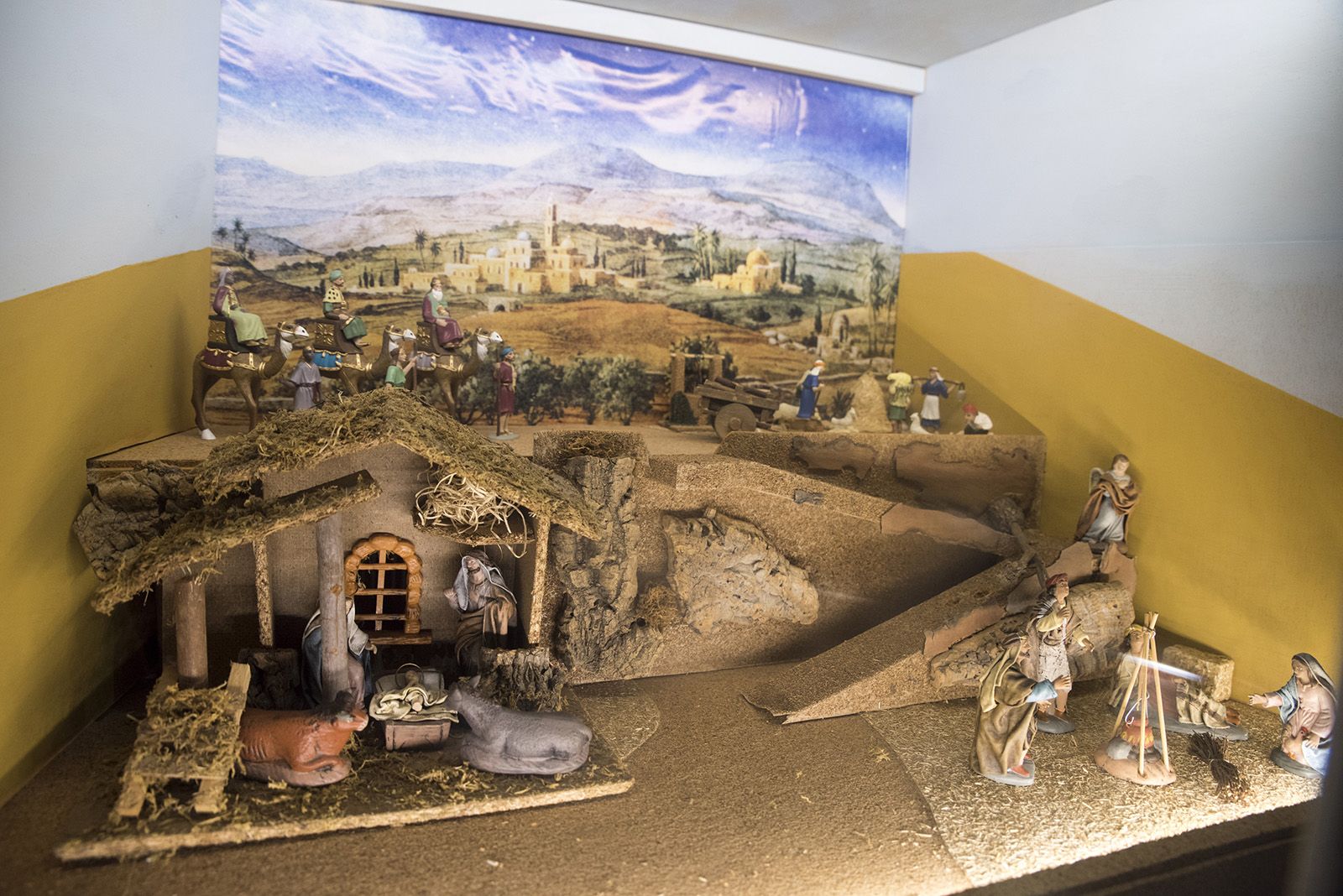 Pessebre al carrer de Xerric de Sant Cugat. FOTO: Bernat Millet.