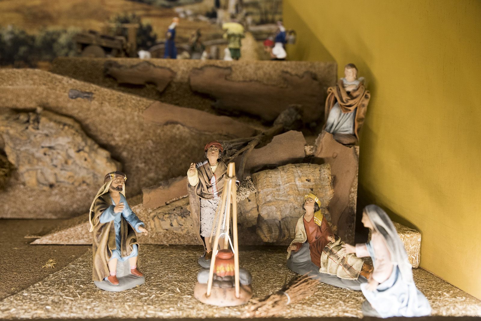 Pessebre al carrer de Xerric de Sant Cugat. FOTO: Bernat Millet.