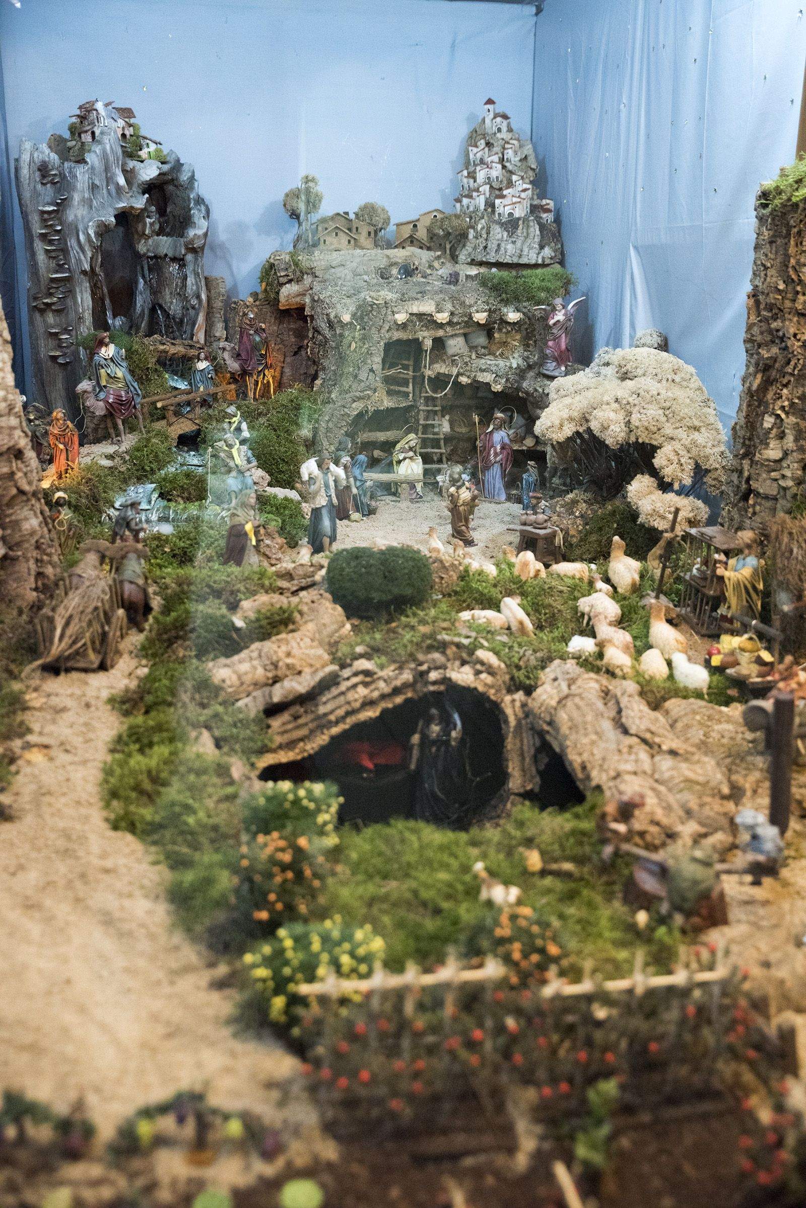 Pessebre al Estanc de Cal Crispin del carrer Santiago Rusiñol de Sant Cugat. FOTO: Bernat Millet.