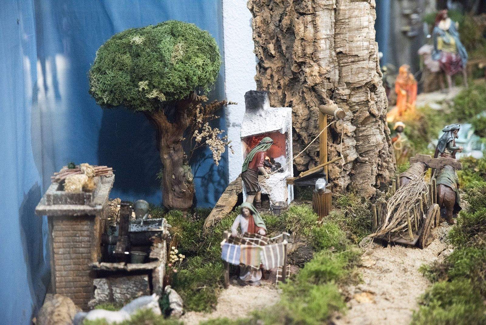 Pessebre al Estanc de Cal Crispin del carrer Santiago Rusiñol de Sant Cugat. FOTO: Bernat Millet.