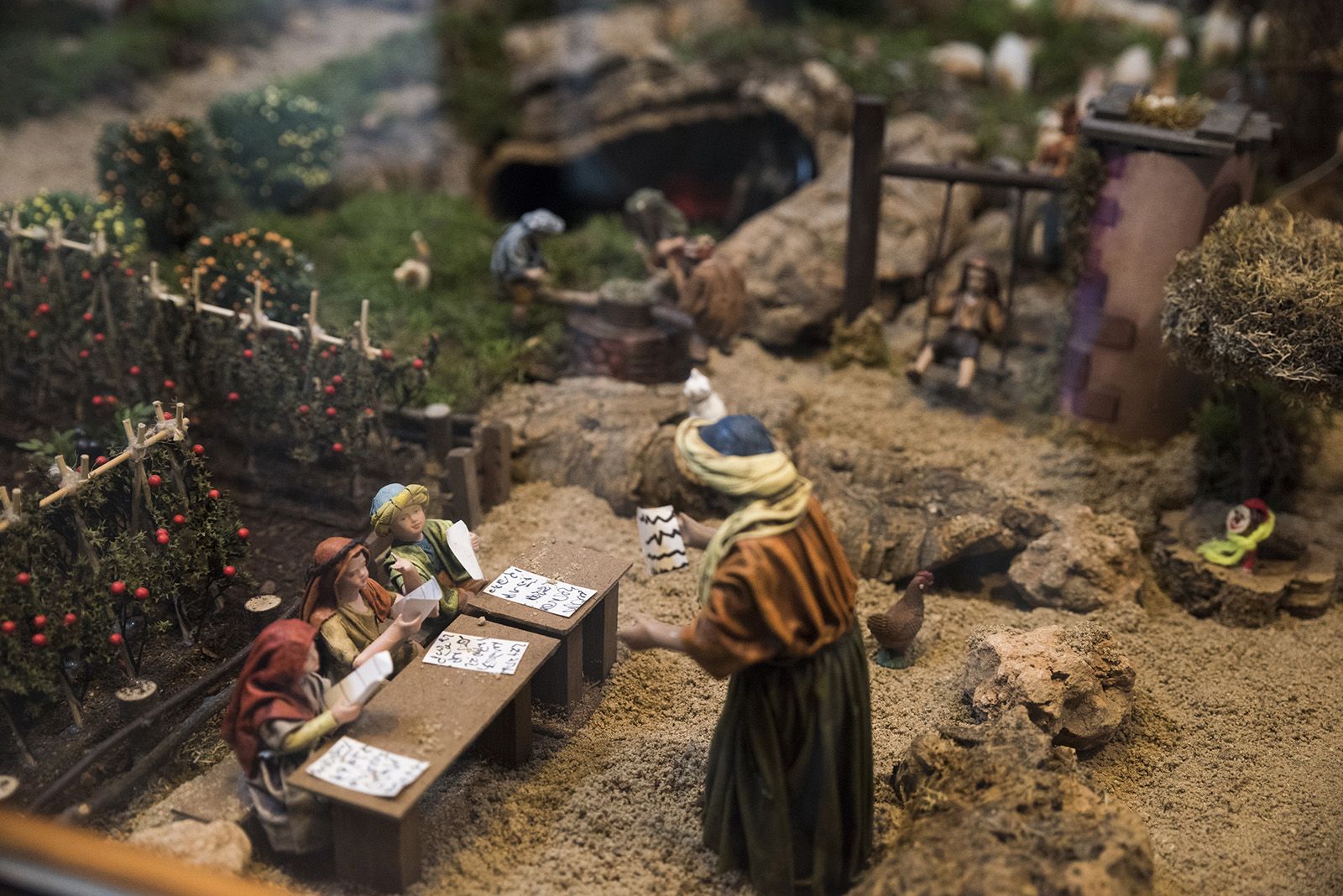 Pessebre al Estanc de Cal Crispin del carrer Santiago Rusiñol de Sant Cugat. FOTO: Bernat Millet.