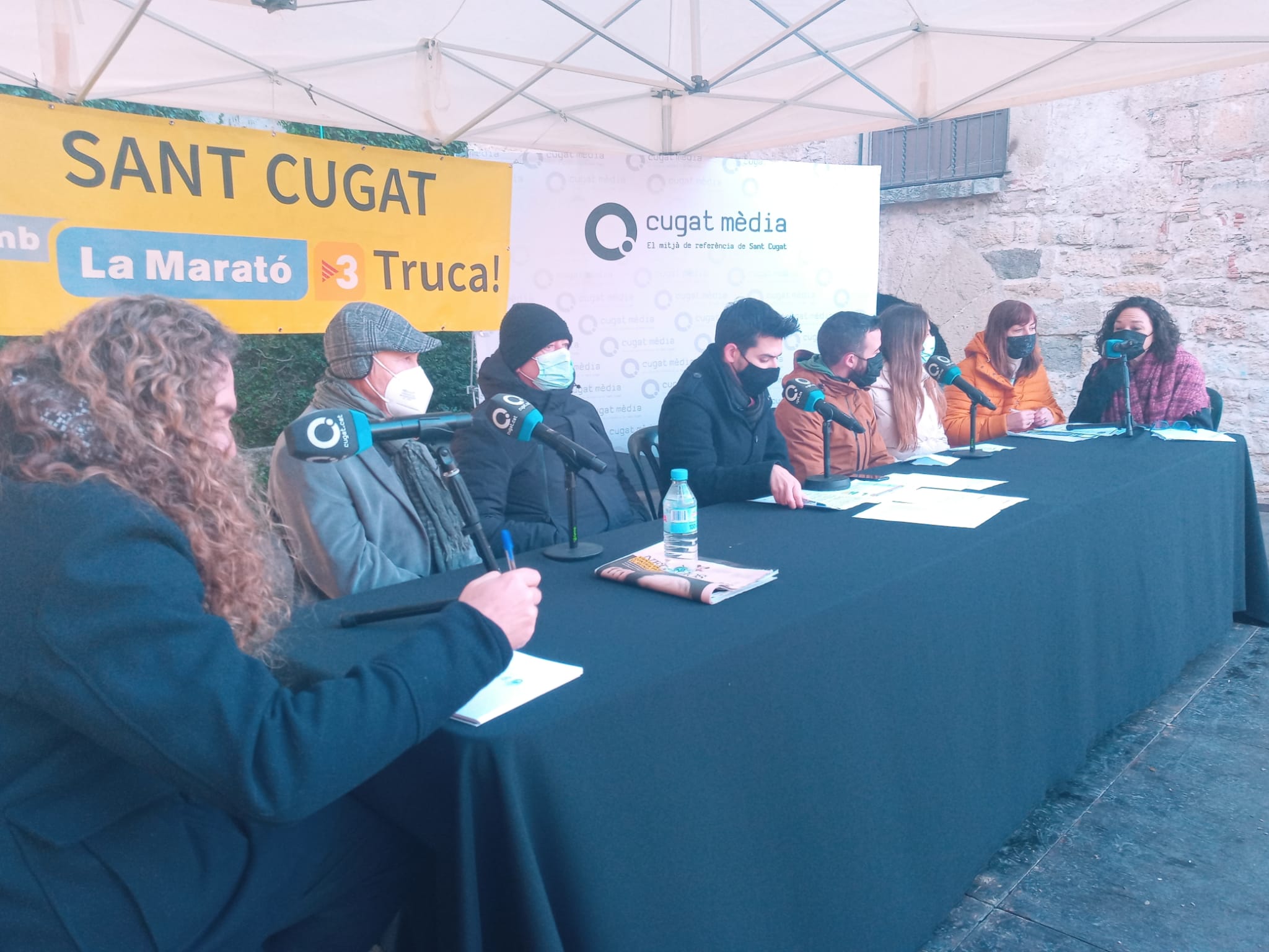 Programa de Cugat Media per la Marató  FOTO: Ajuntament 