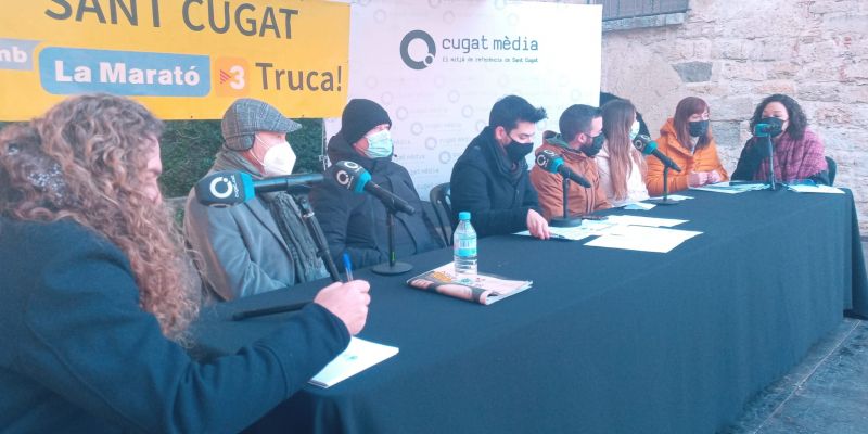 Programa de Cugat Media per la Marató  FOTO: Ajuntament 