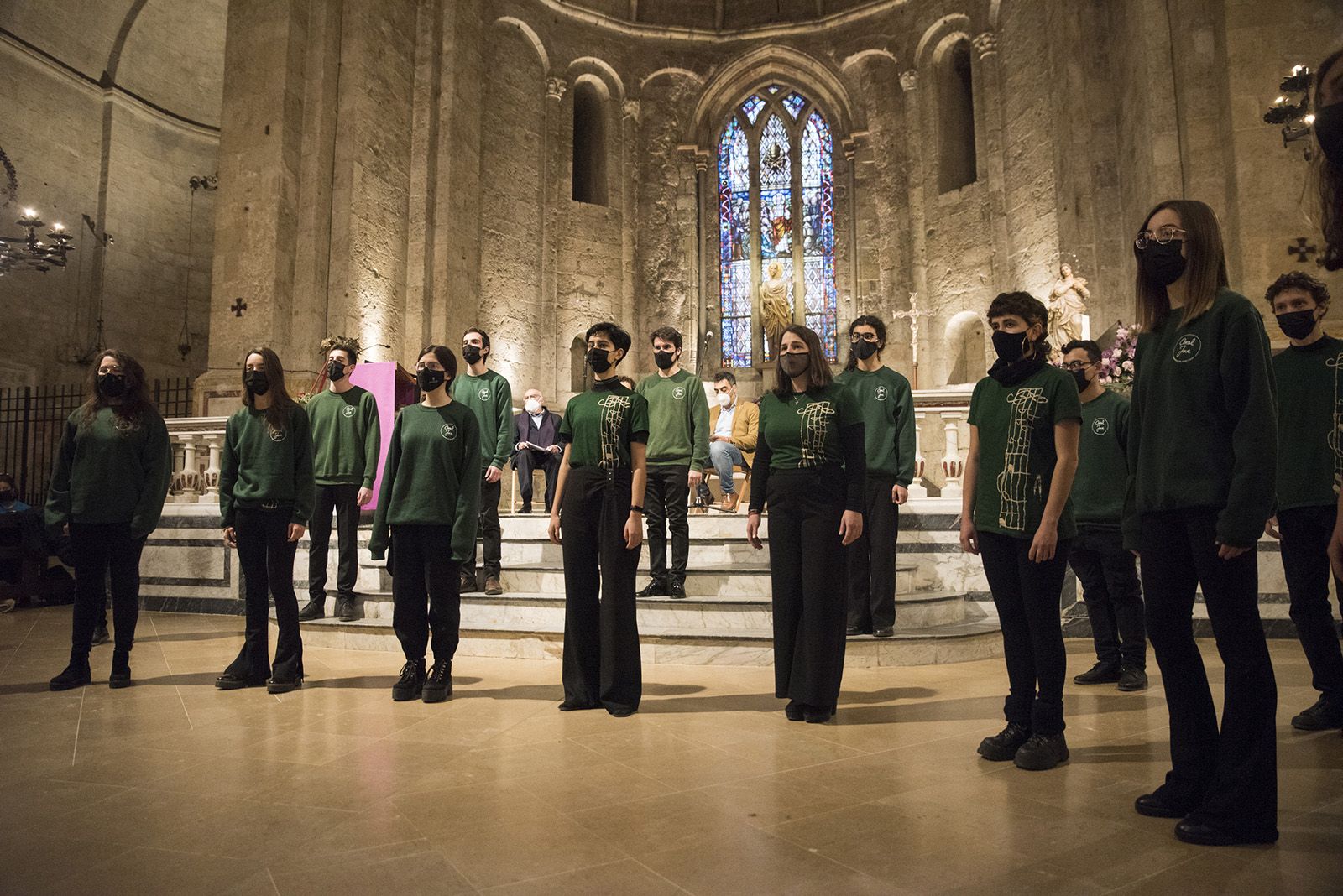 Nadal a Casa a l'esglesia monestir organitzat per Òmnium Sant Cugat, un recull de poesia nadalenca i concert de nadales FOTO: Bernat Millet 