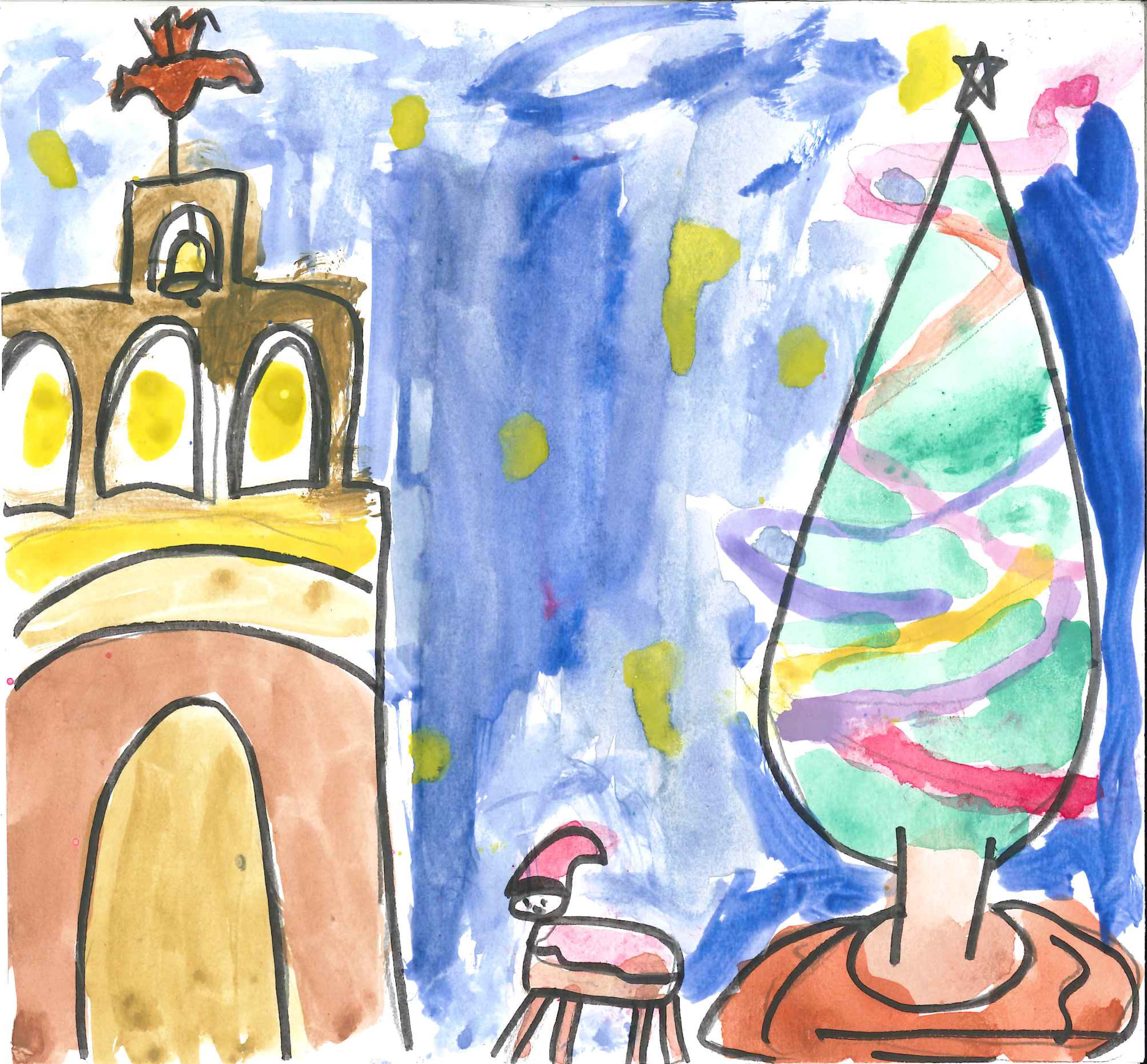 Postal Guanyadora Emma Casaldáliga de l'escola Ciutat d'Alba