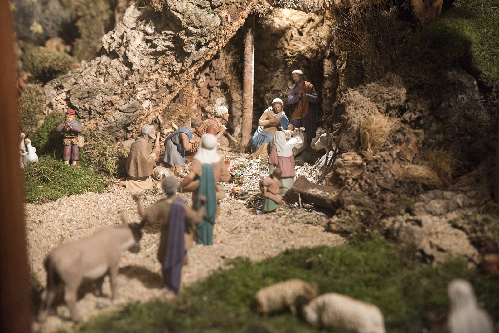 Pessebre a la Plaça Barcelona al Estanc Sagalés de Sant Cugat. FOTO: Bernat Millet.