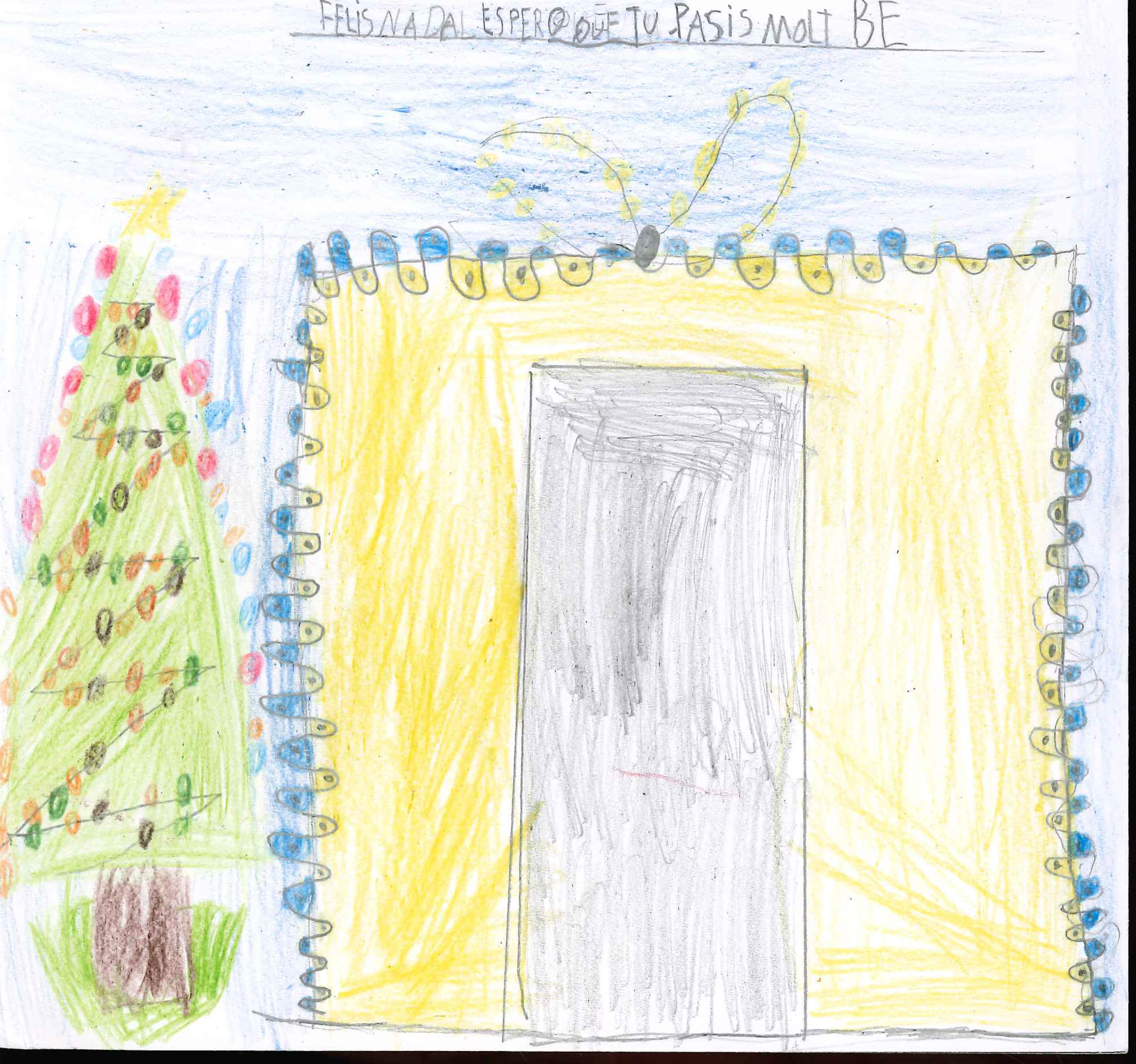 Postals de Nadal participants de l'Escola Avenç al concurs del TOT 