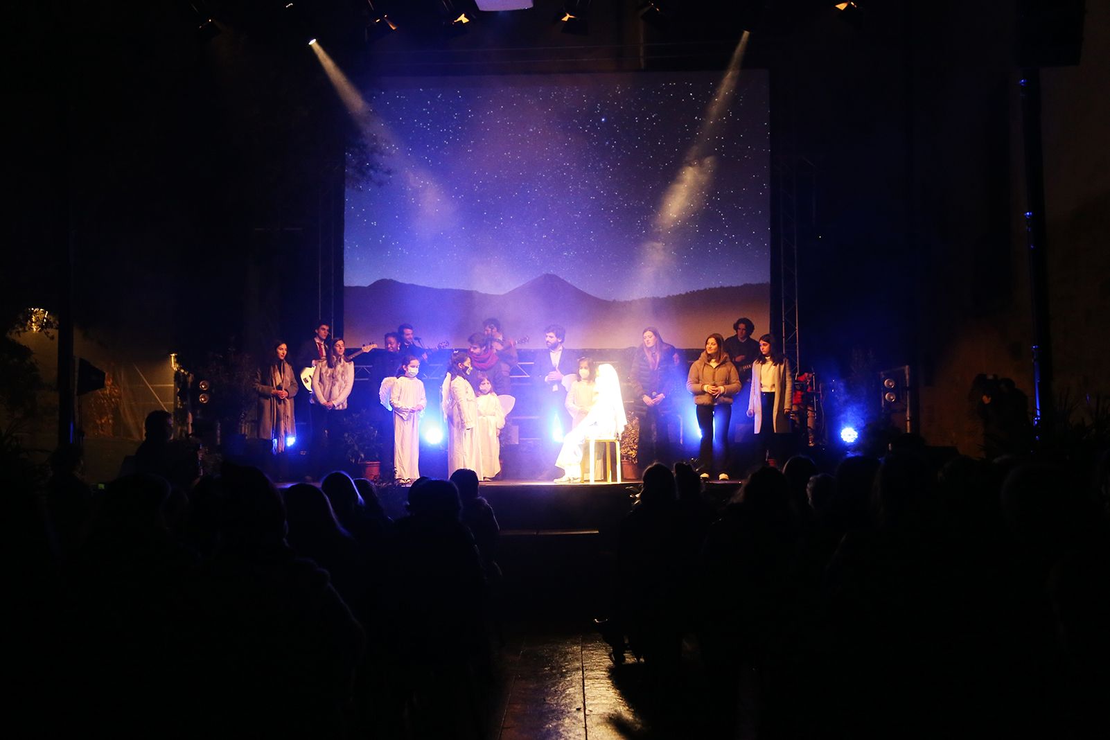 Actuació del pessebre vivent. Foto: Anna Bassa