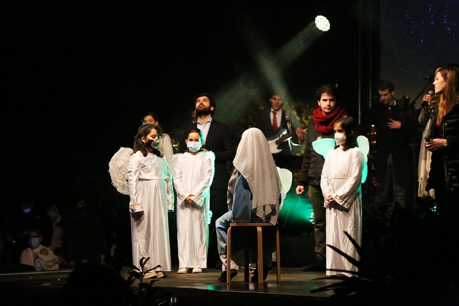 Actuació del pessebre vivent. Foto: Anna Bassa