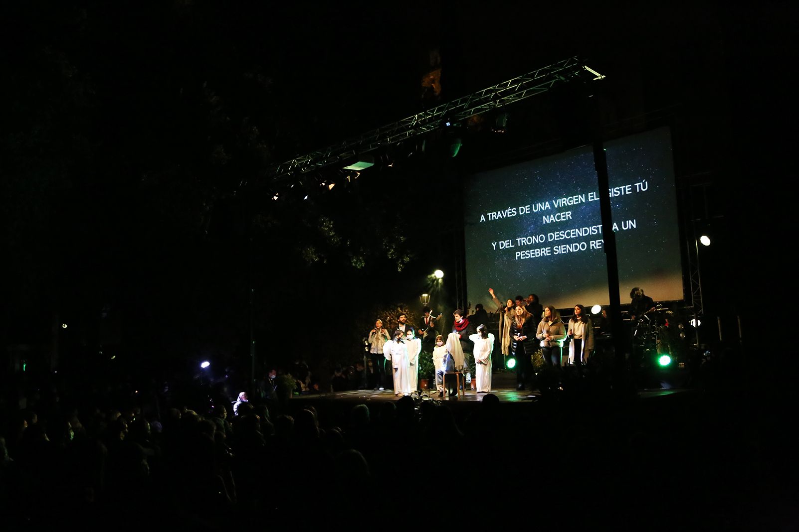 Actuació del pessebre vivent. Foto: Anna Bassa