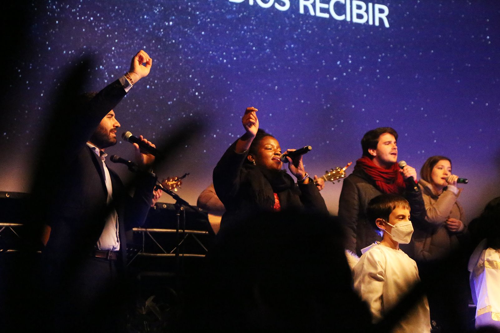 Actuació del pessebre vivent. Foto: Anna Bassa