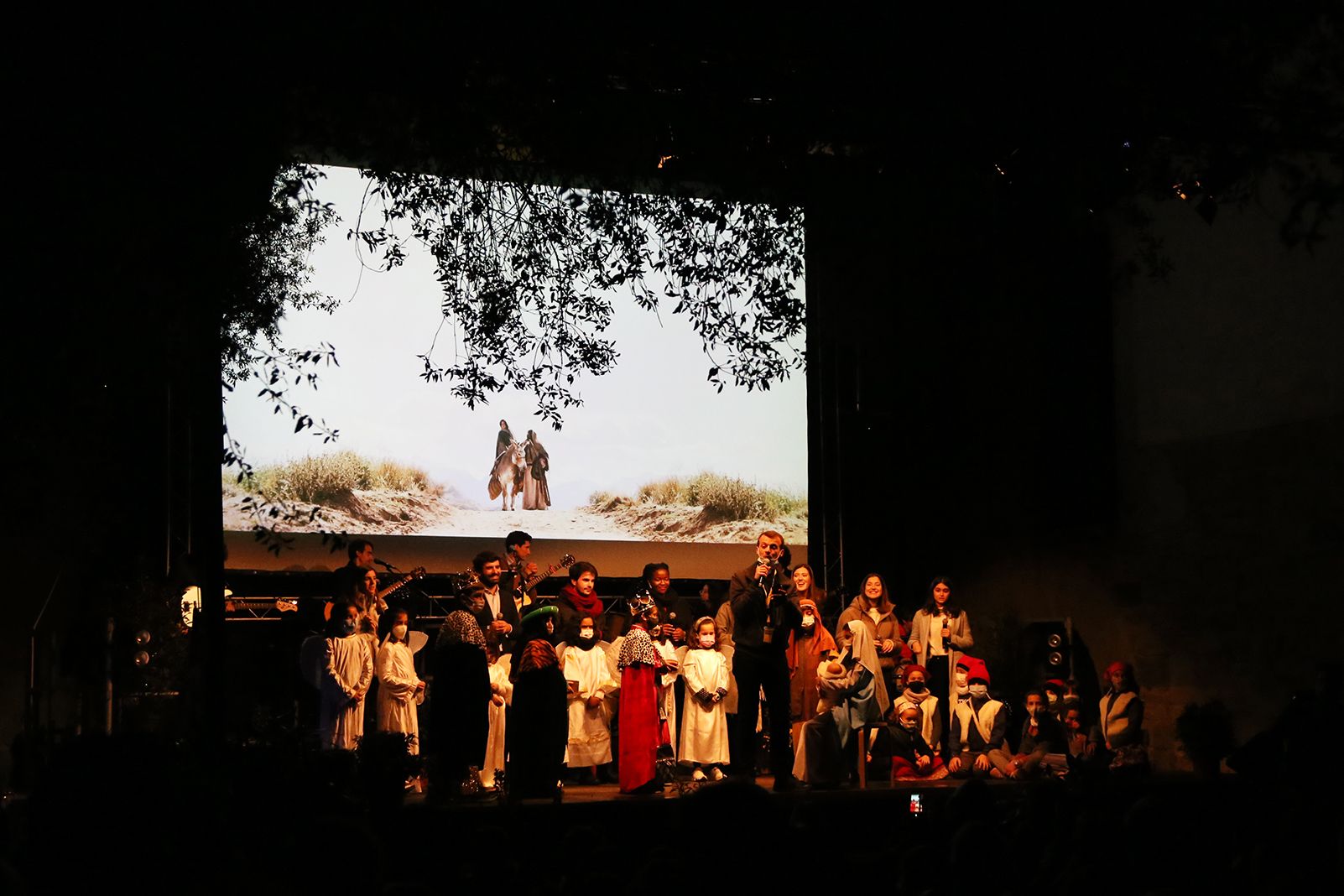 Actuació del pessebre vivent. Foto: Anna Bassa