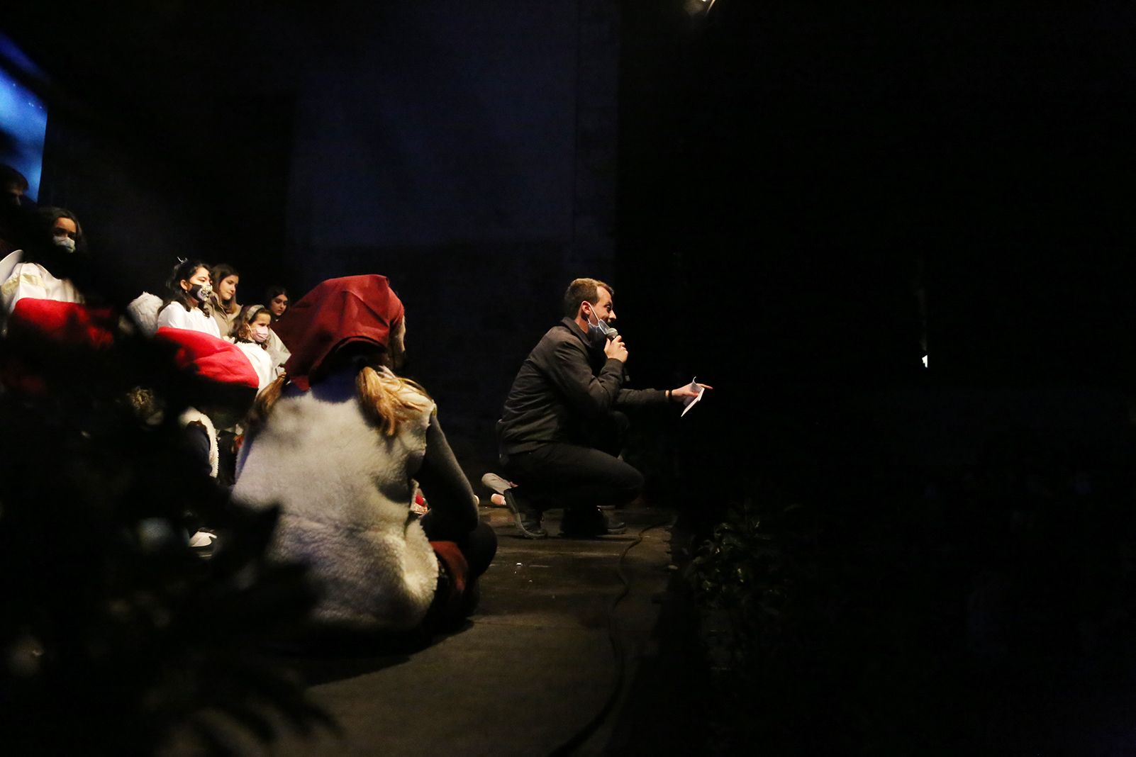 Discurs del pessebre vivent. Foto: Anna Bassa