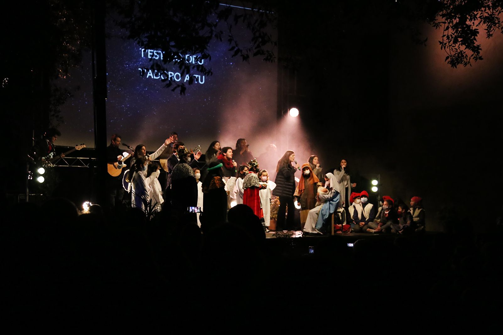 Actuació del pessebre vivent. Foto: Anna Bassa