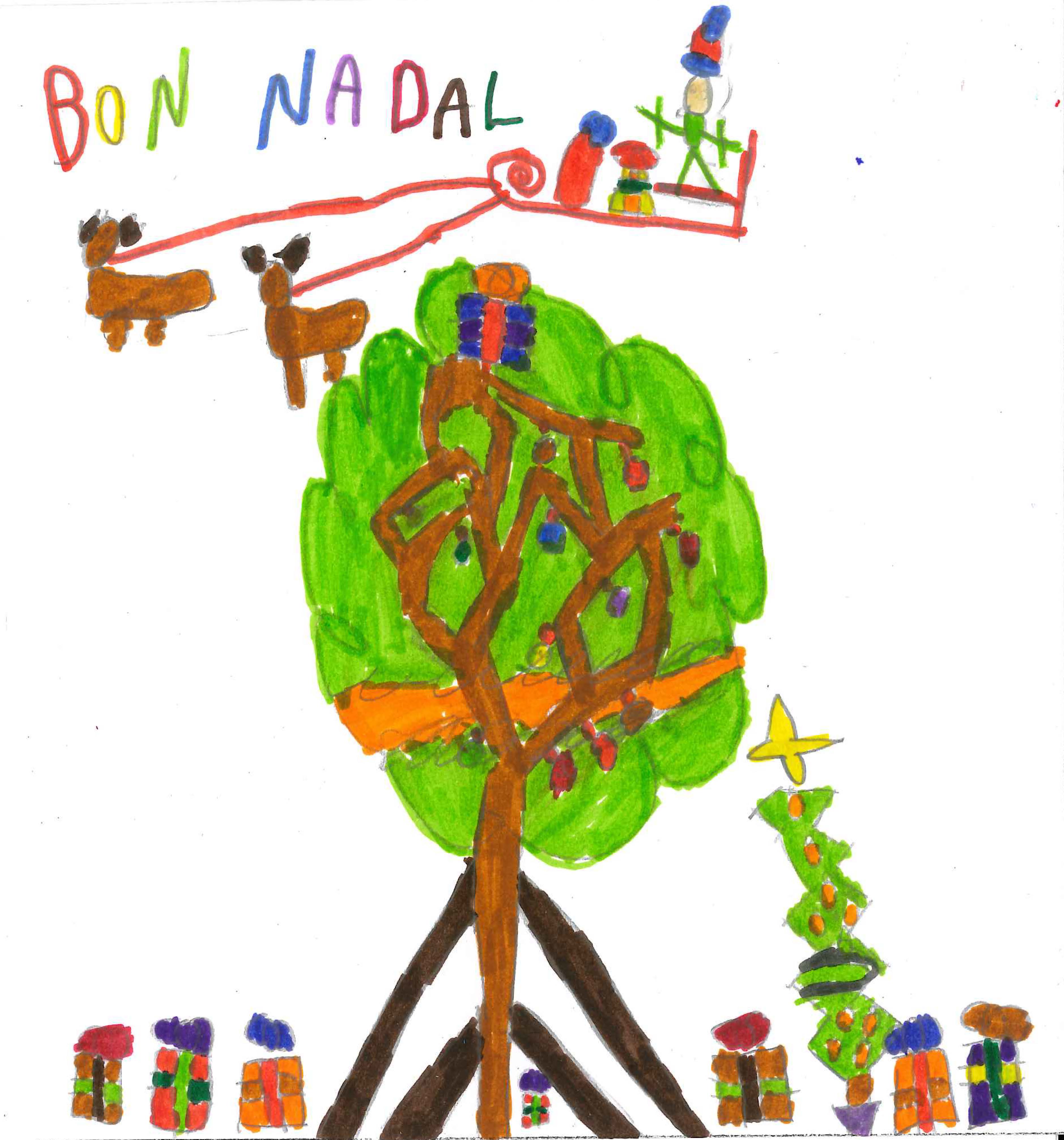 Les postals participants en el concurs del TOT de l'Escola Olivera 