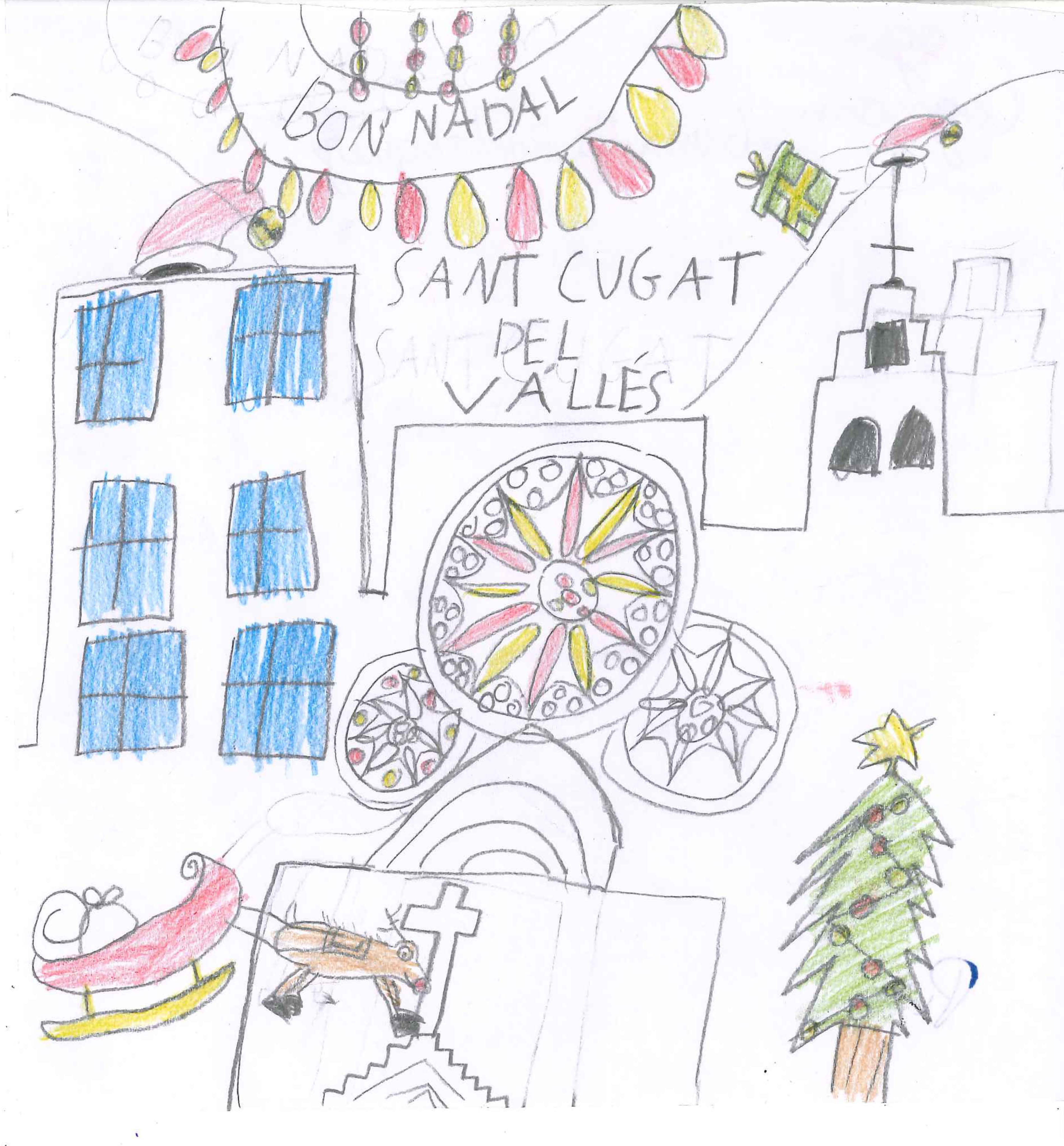 Les postals de l'escola Pins del Vallès pel concurs del TOT