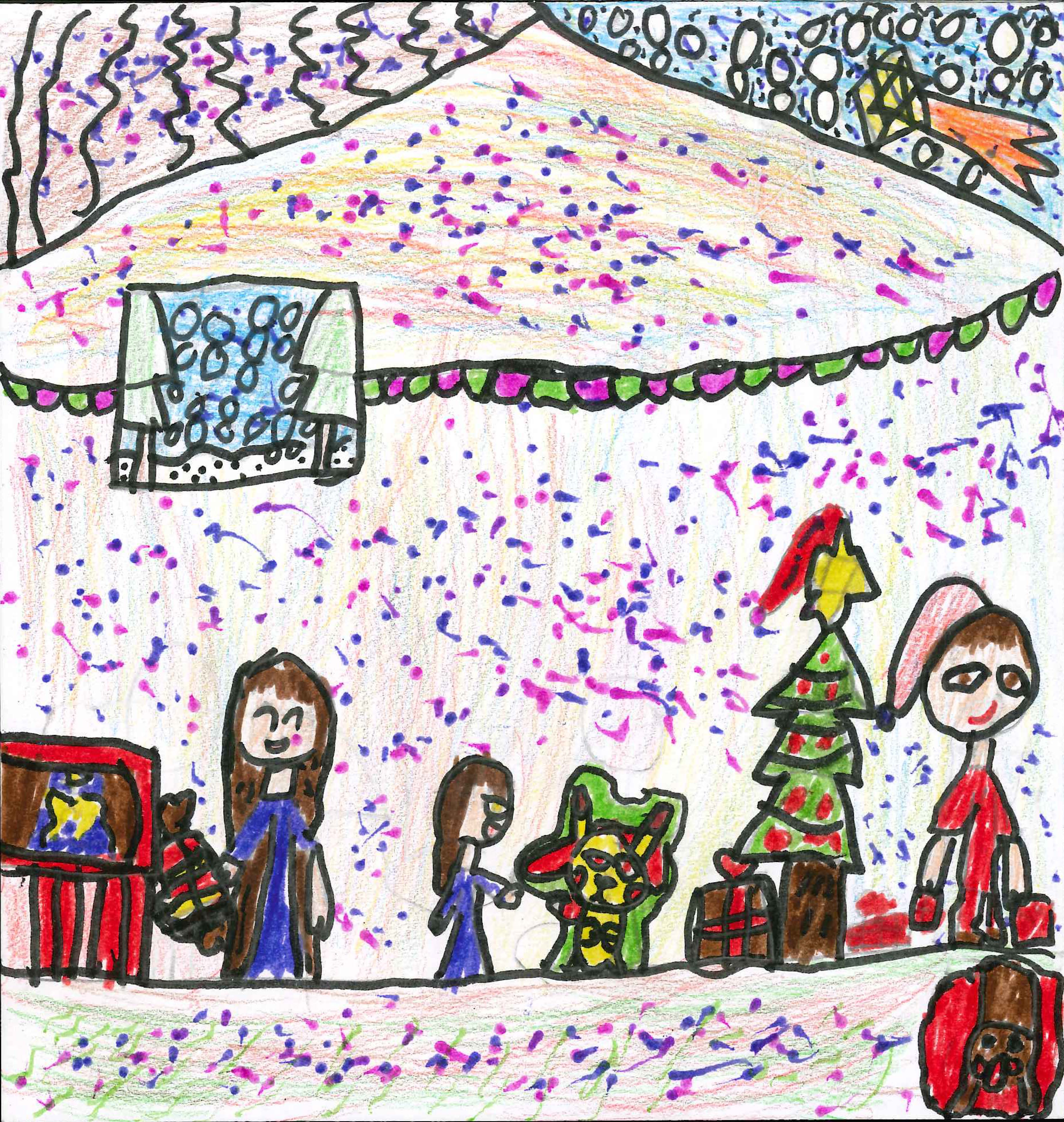 Postals de Nadal de l'escola Santa Isabel participants en el concurs del TOT
