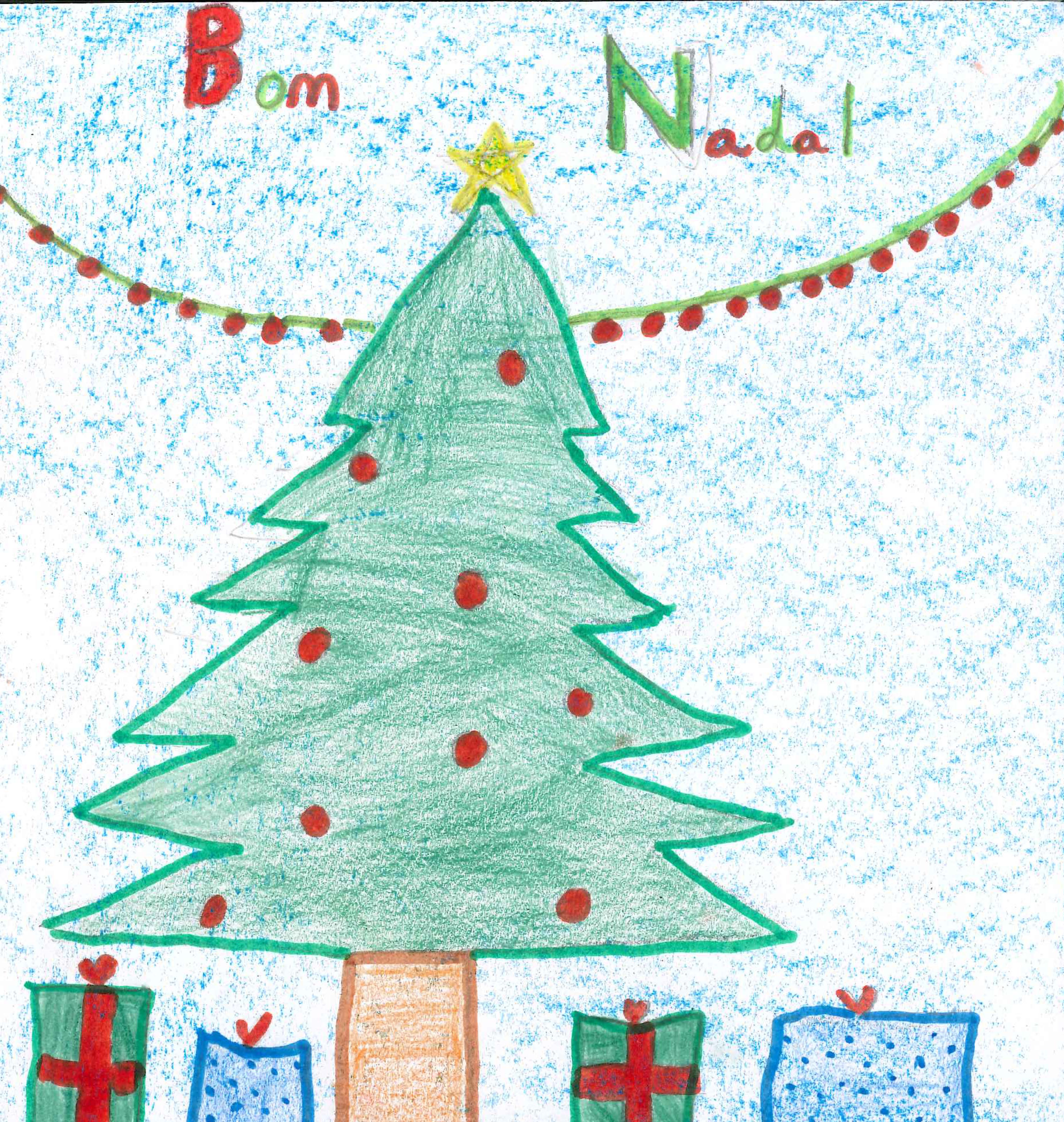 Postals de Nadal de l'escola Santa Isabel participants en el concurs del TOT
