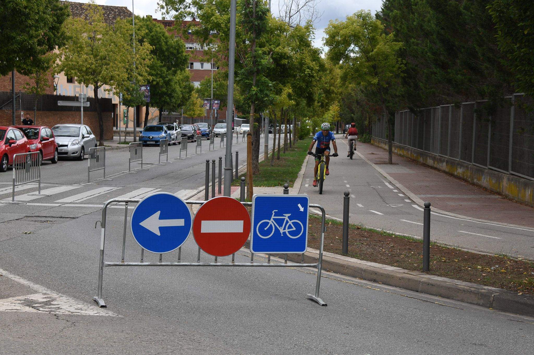 Prova pilot per tallar un tram de circulació per vehicles a motor del Pla del Vinyet