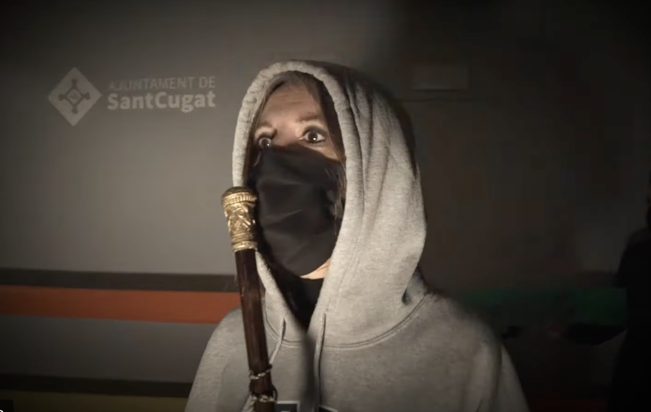 L’alcaldessa va cantar un rap amb el Gall de Carnaval