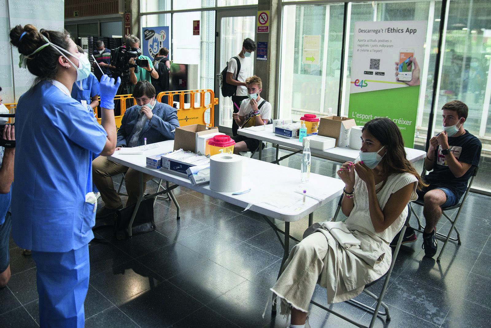 Es van fer proves a Sant Cugat per a joves durant l’onada de juliol