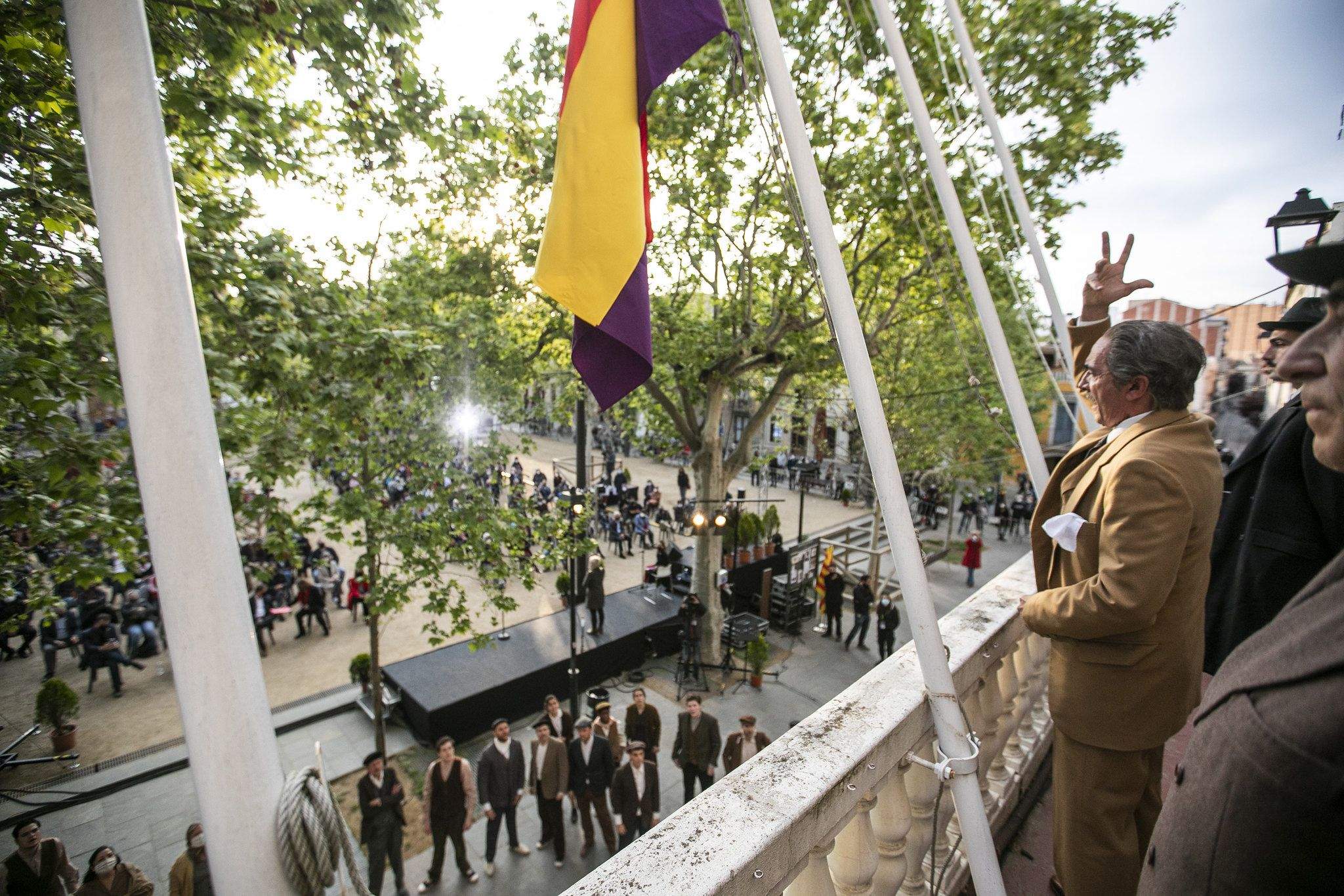 Celebració dels 90 anys de la república. L’ajuntament va fer diversos actes