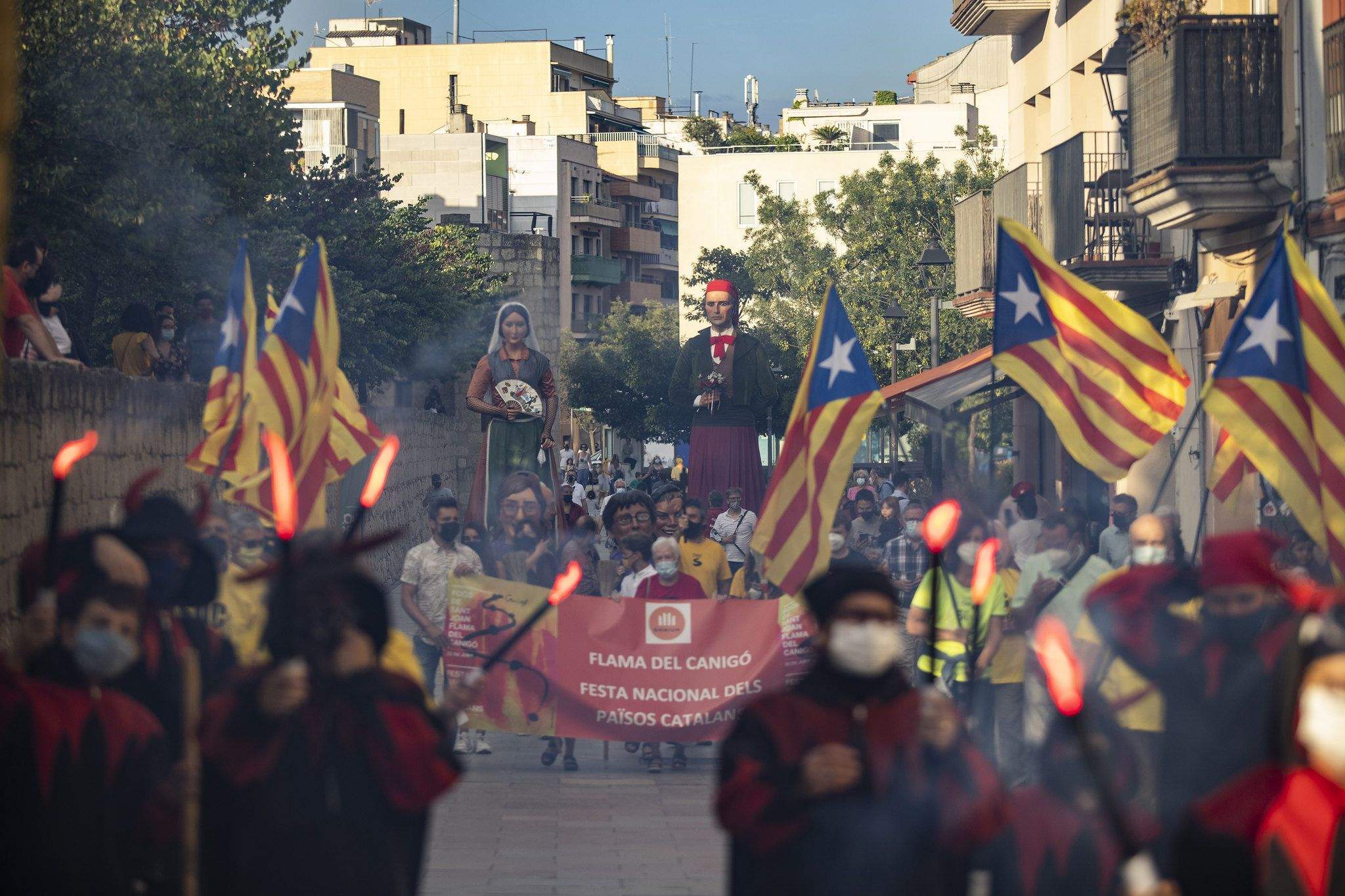 La Flama del Canigó va arribar a la ciutat