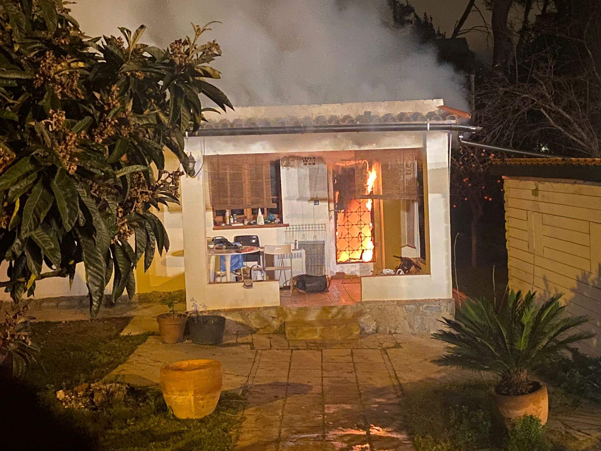 Casa incendiada a Valldoreix. FOTO: Cedida