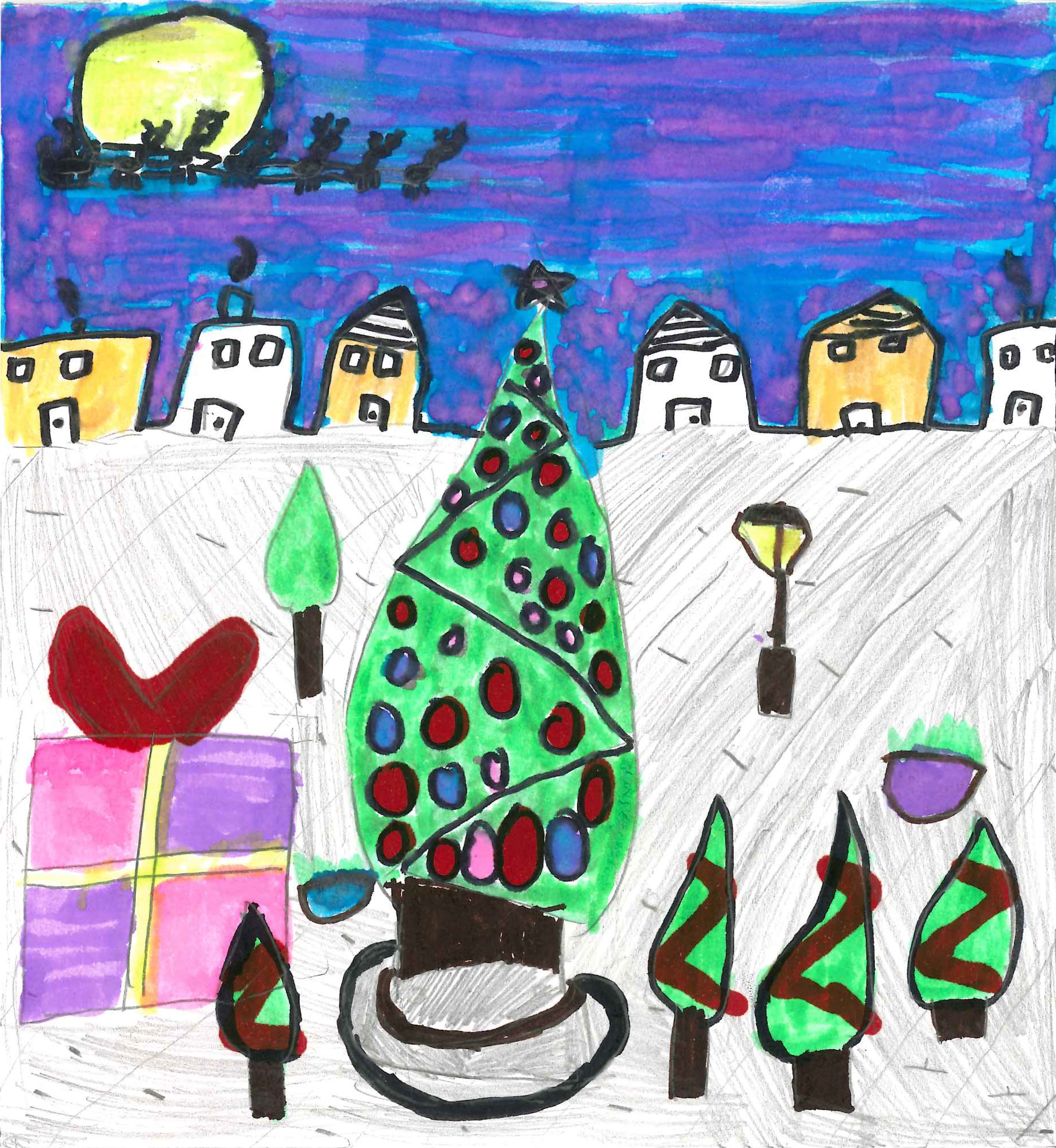 Postals de Nadal de l'escola Gerbert d'Orlhac participants en el concurs del TOT