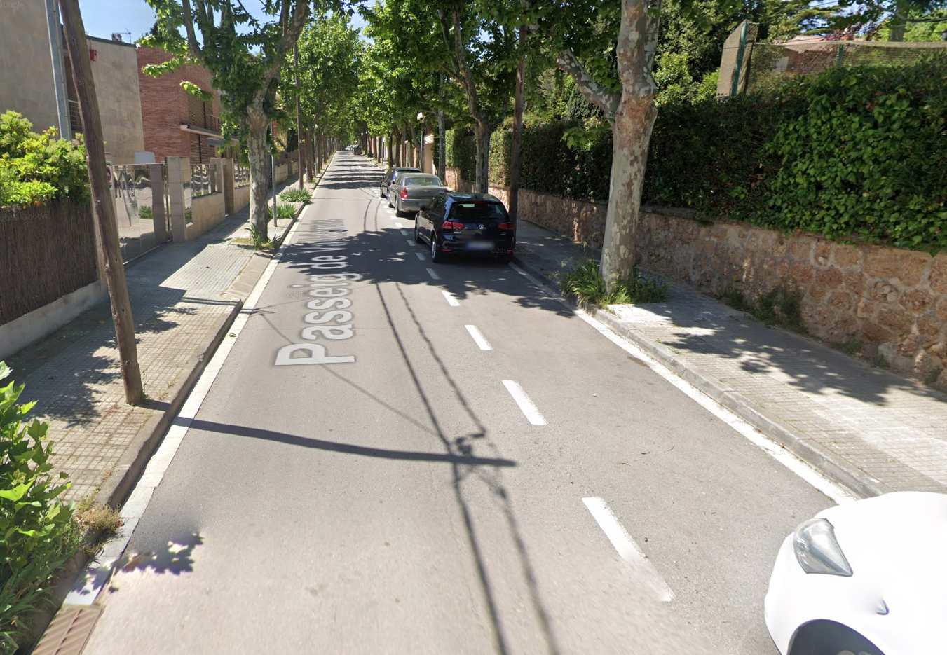 El passeig de Valldoreix a Sant Cugat FOTO: Google Maps