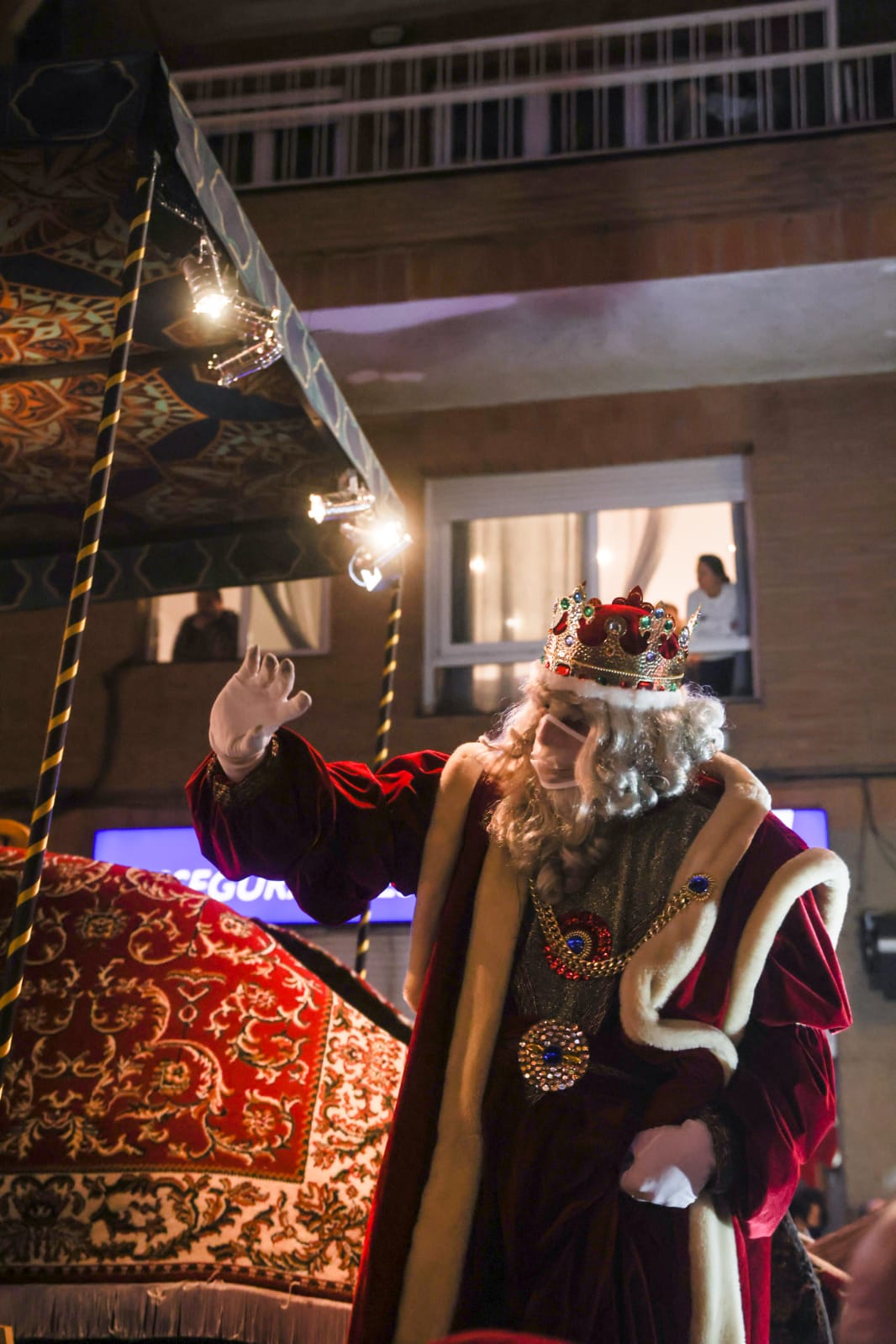 El Rei Melcior a la Cavalcada de Reis de Sant Cugat. FOTO: Ajuntament