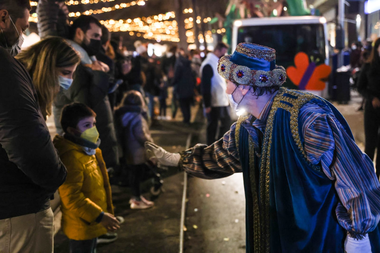 Un patge a la Cavalcada de Reis de Sant Cugat. FOTO: Ajuntament