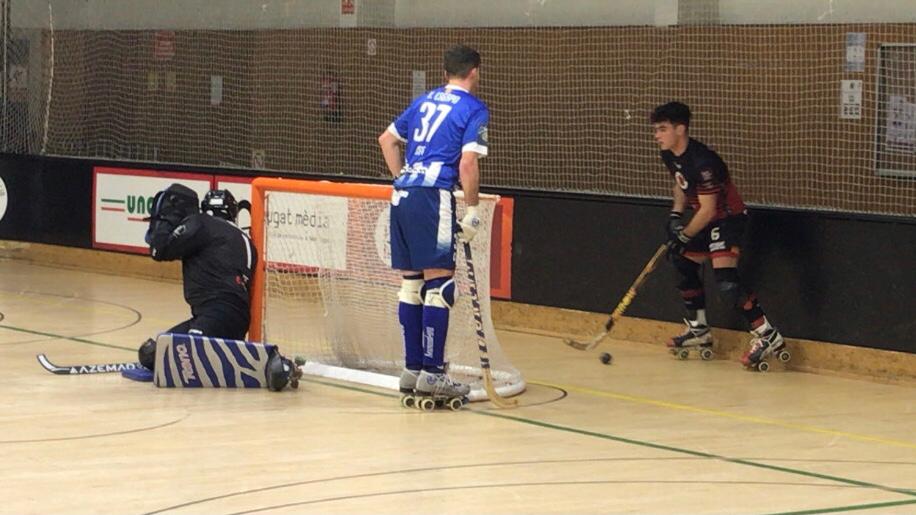 El PHC Sant Cugat empata a la complicada pista del CP Taradell. FOTO: Oriol Hermosilla